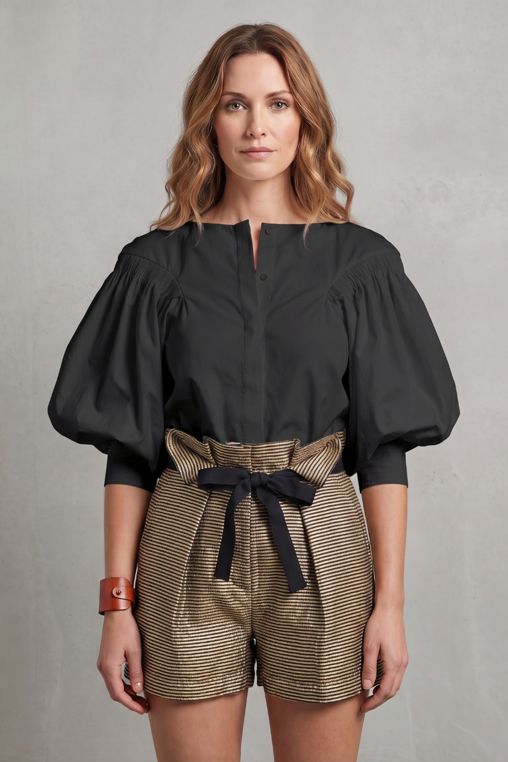 Lunara – Voluminous puff sleeve – Blouse-10757700387159-OLVIA ROSE LONDON