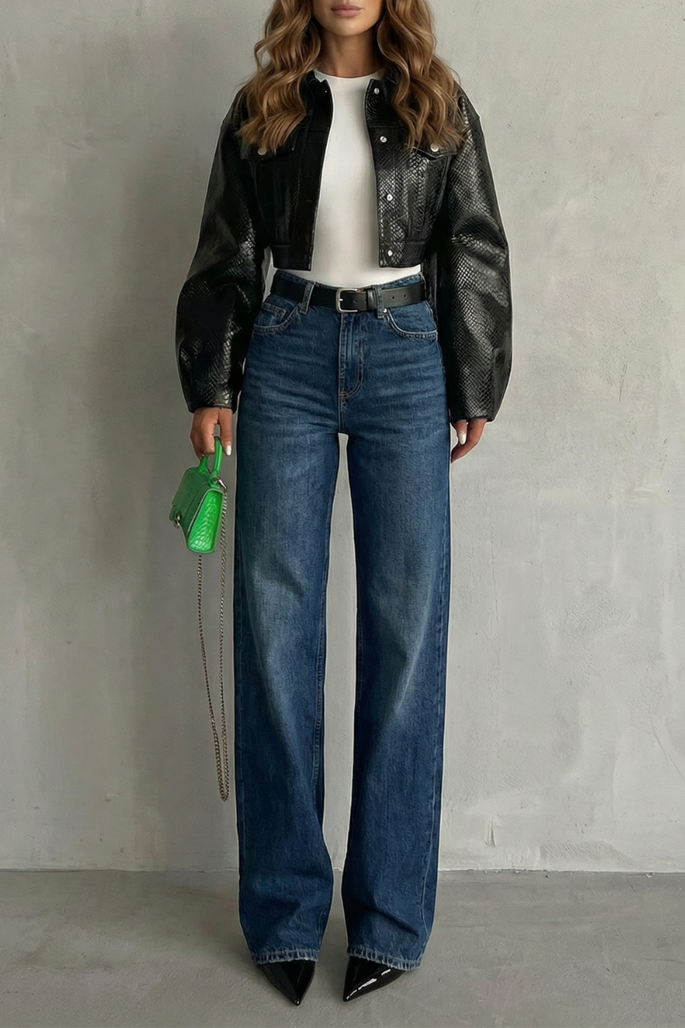 Lunarelle – Effortless straight silhouette – Mid rise jeans-10427395506519-OLVIA ROSE LONDON