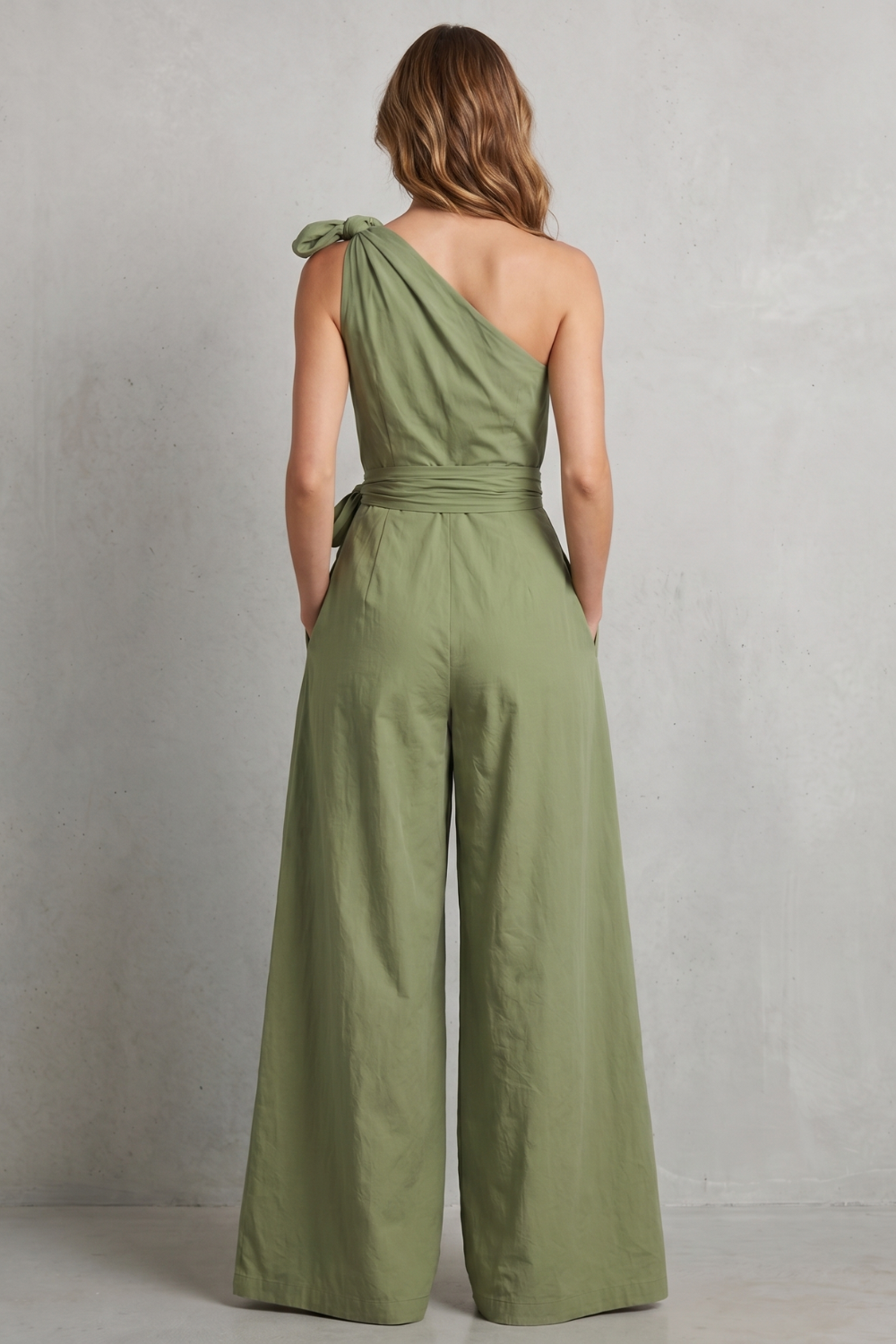 Lunéa – Graceful draped silhouette – One-shoulder jumpsuit-10911111577943-OLVIA ROSE LONDON