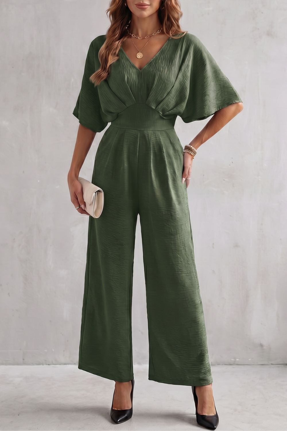 Lunévia – Elegant batwing silhouette – Jumpsuit-10924863029591-OLVIA ROSE LONDON