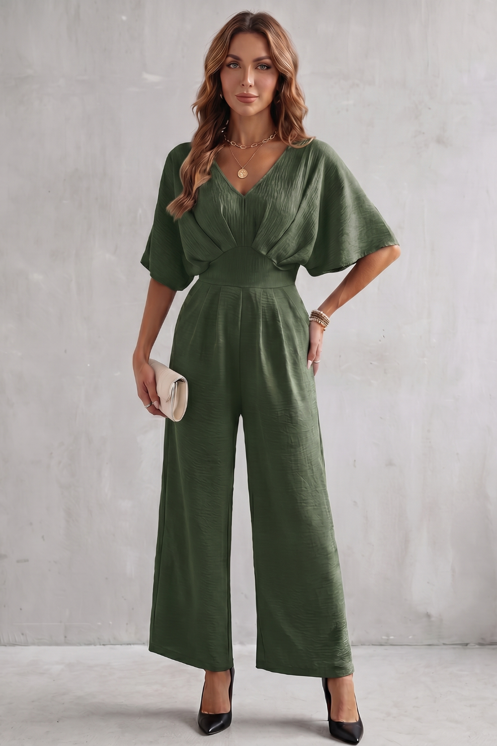 Lunévia – Elegant batwing silhouette – Jumpsuit-10924863029591-OLVIA ROSE LONDON