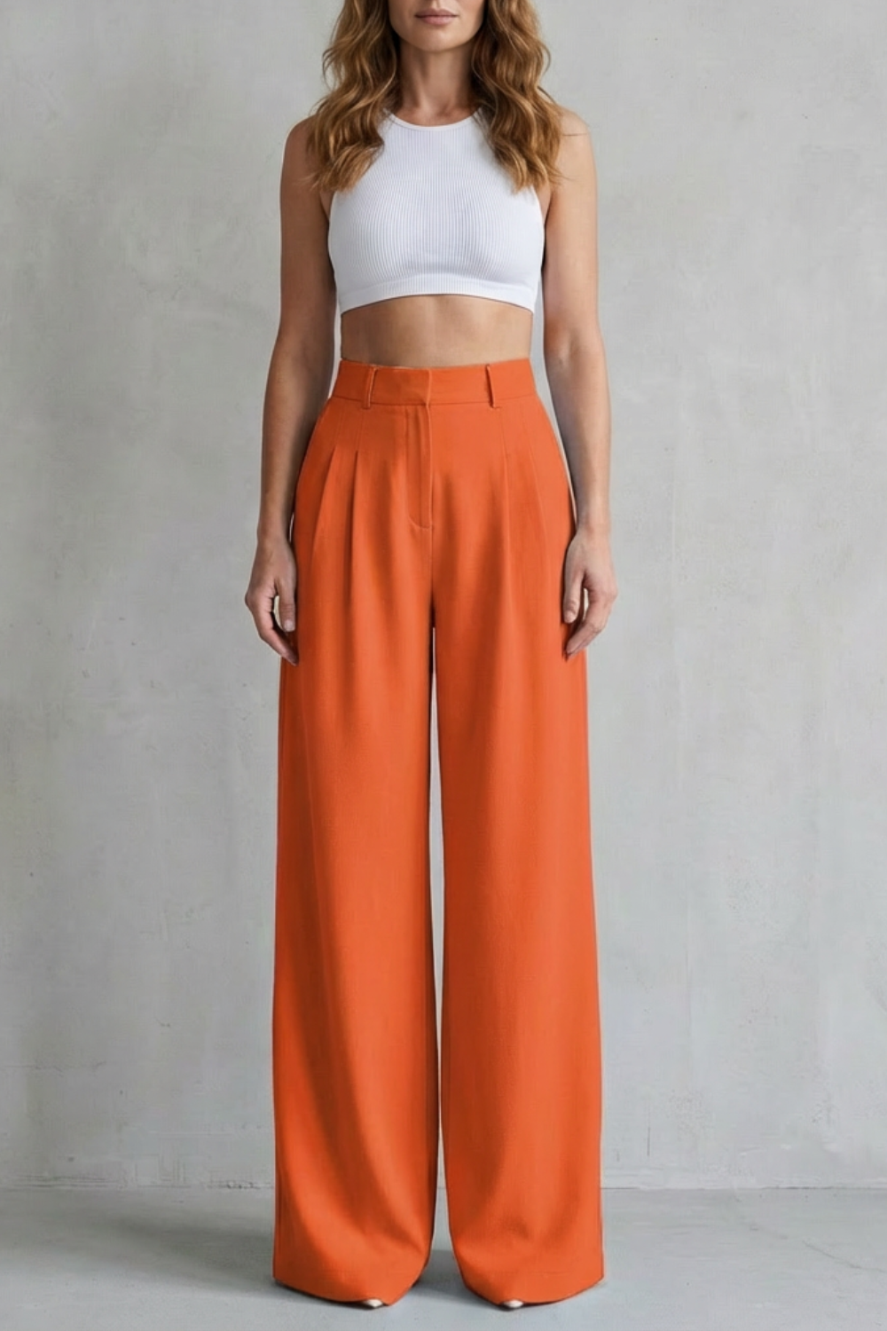 Lunévia – Flowing drape – Wide-leg tailored trousers-10507975622999-OLVIA ROSE LONDON