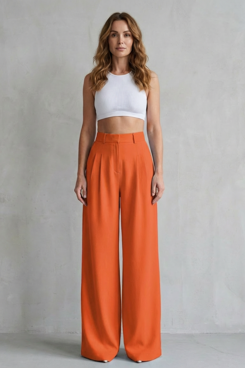 Lunévia – Flowing drape – Wide-leg tailored trousers-10507975622999-OLVIA ROSE LONDON