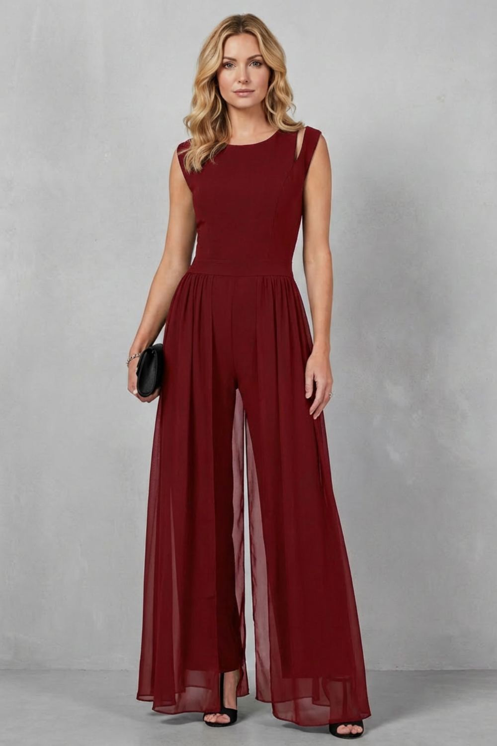 Maelira – Sheer panel cutout – Evening jumpsuit-10510486602071-OLVIA ROSE LONDON