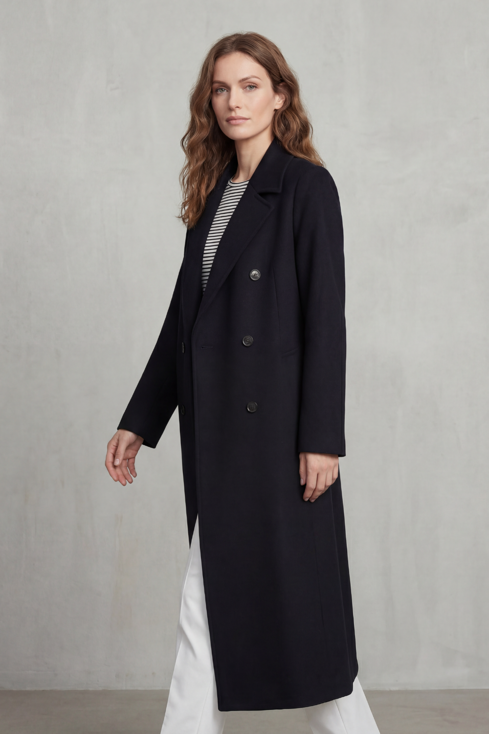 Maelisette – Double-breasted design – Wool blend coat-10494036640087-OLVIA ROSE LONDON