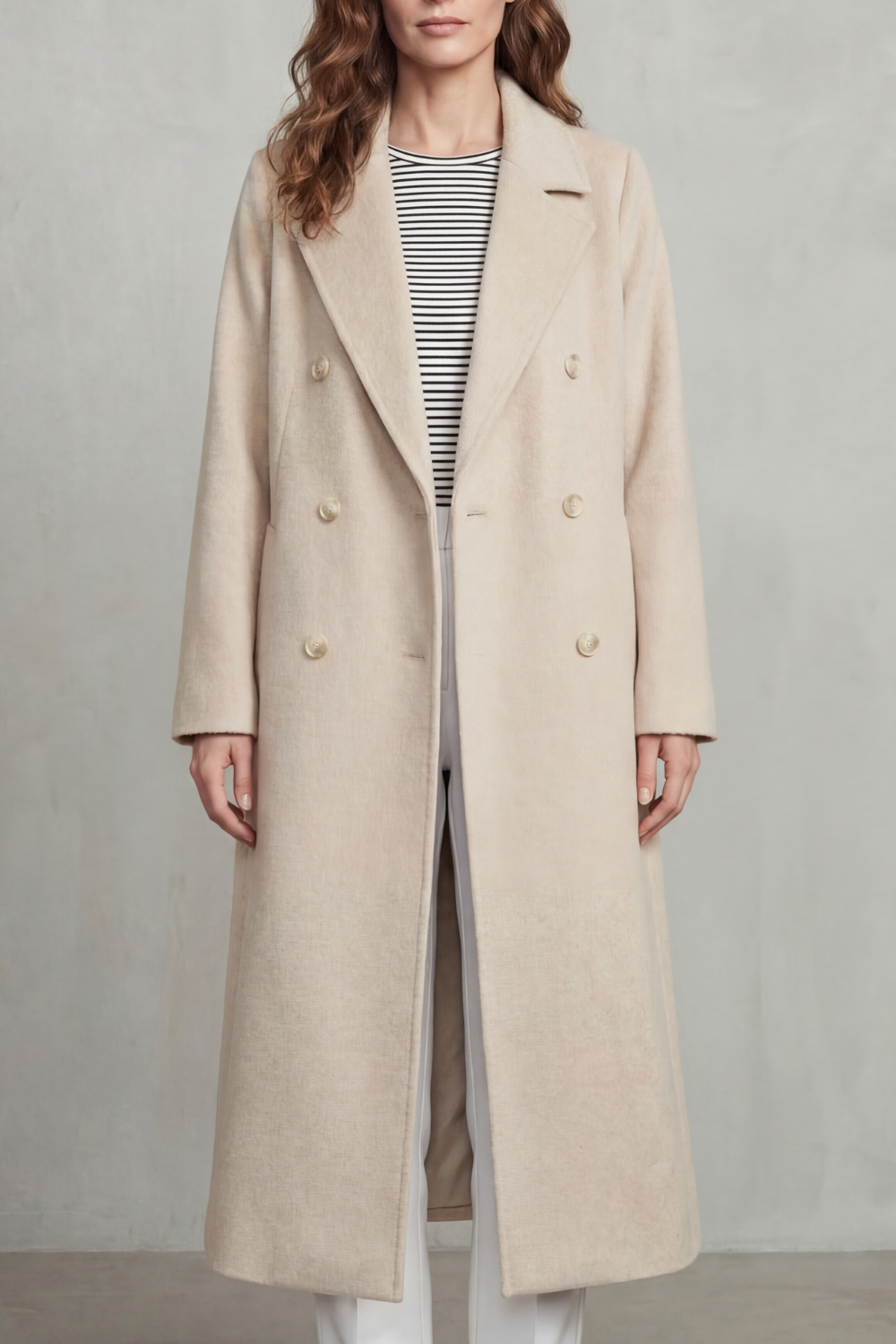 Maelisette – Double-breasted design – Wool blend coat-10494036640087-OLVIA ROSE LONDON