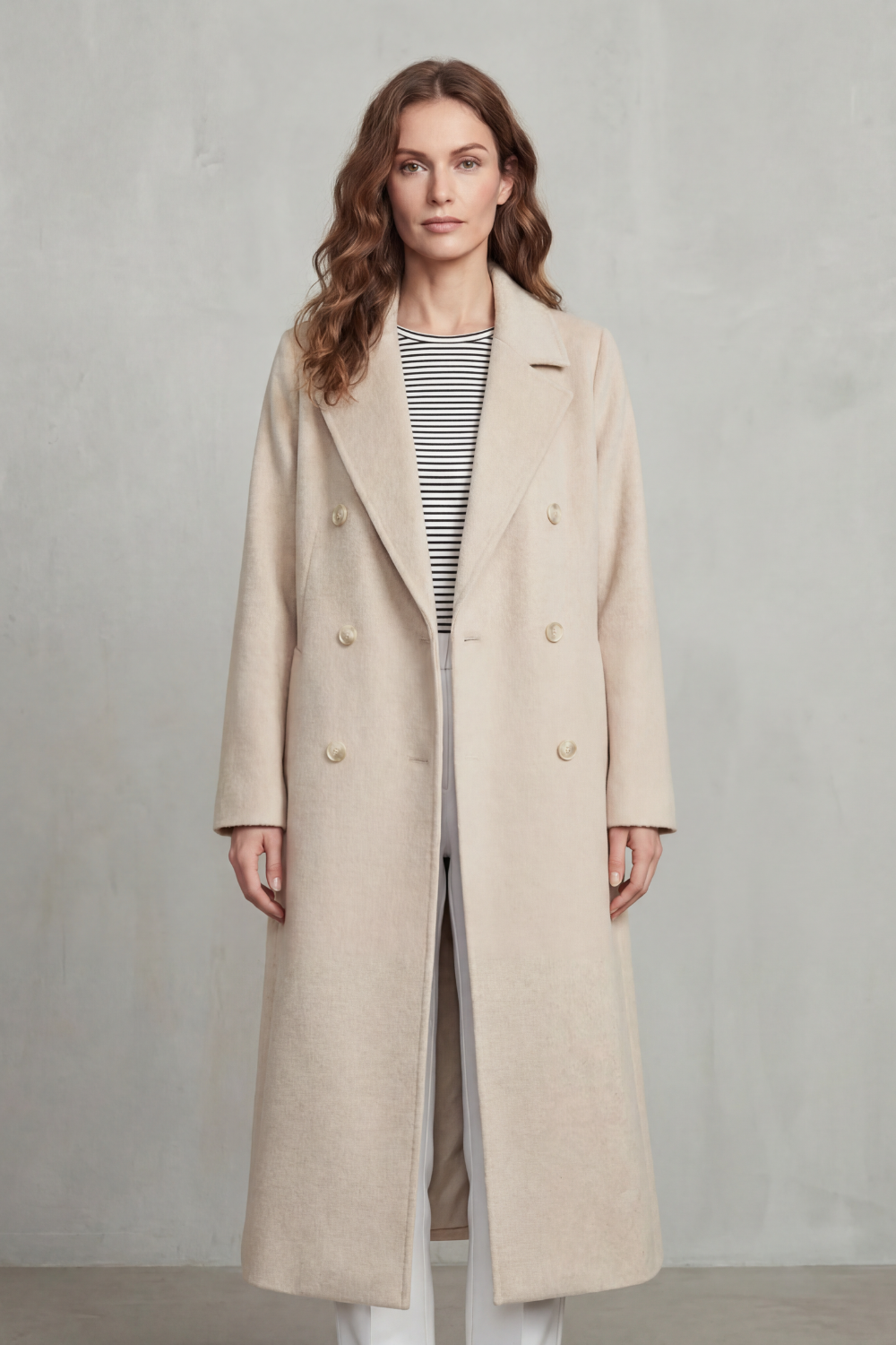 Maelisette – Double-breasted design – Wool blend coat-10494036640087-OLVIA ROSE LONDON
