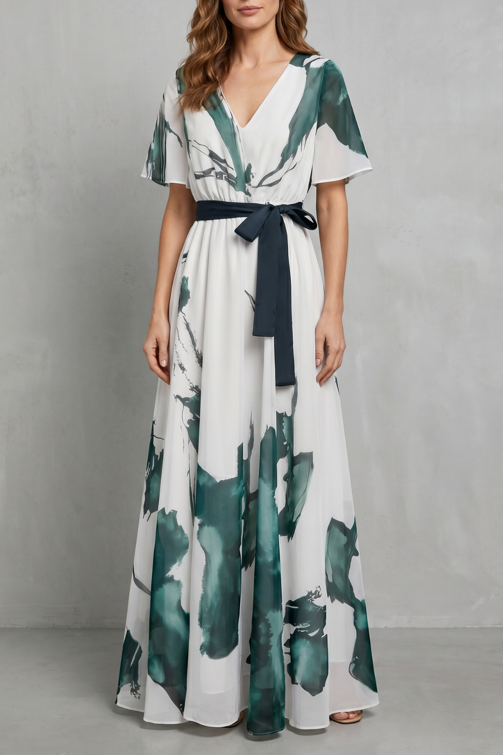 Marévelle – Watercolour print grace – Maxi dress-10908686844247-OLVIA ROSE LONDON
