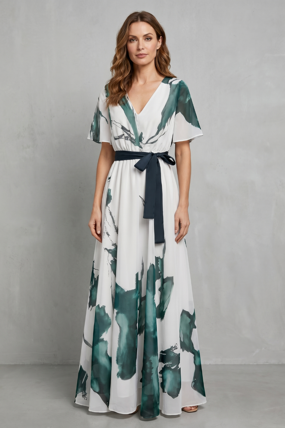 Marévelle – Watercolour print grace – Maxi dress-10908686844247-OLVIA ROSE LONDON