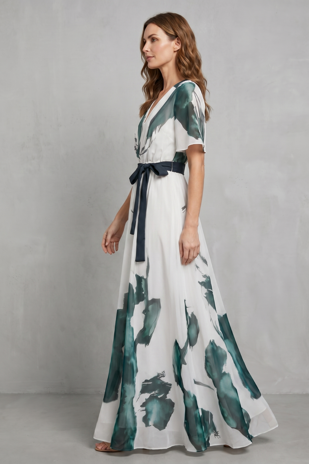Marévelle – Watercolour print grace – Maxi dress-10908686844247-OLVIA ROSE LONDON
