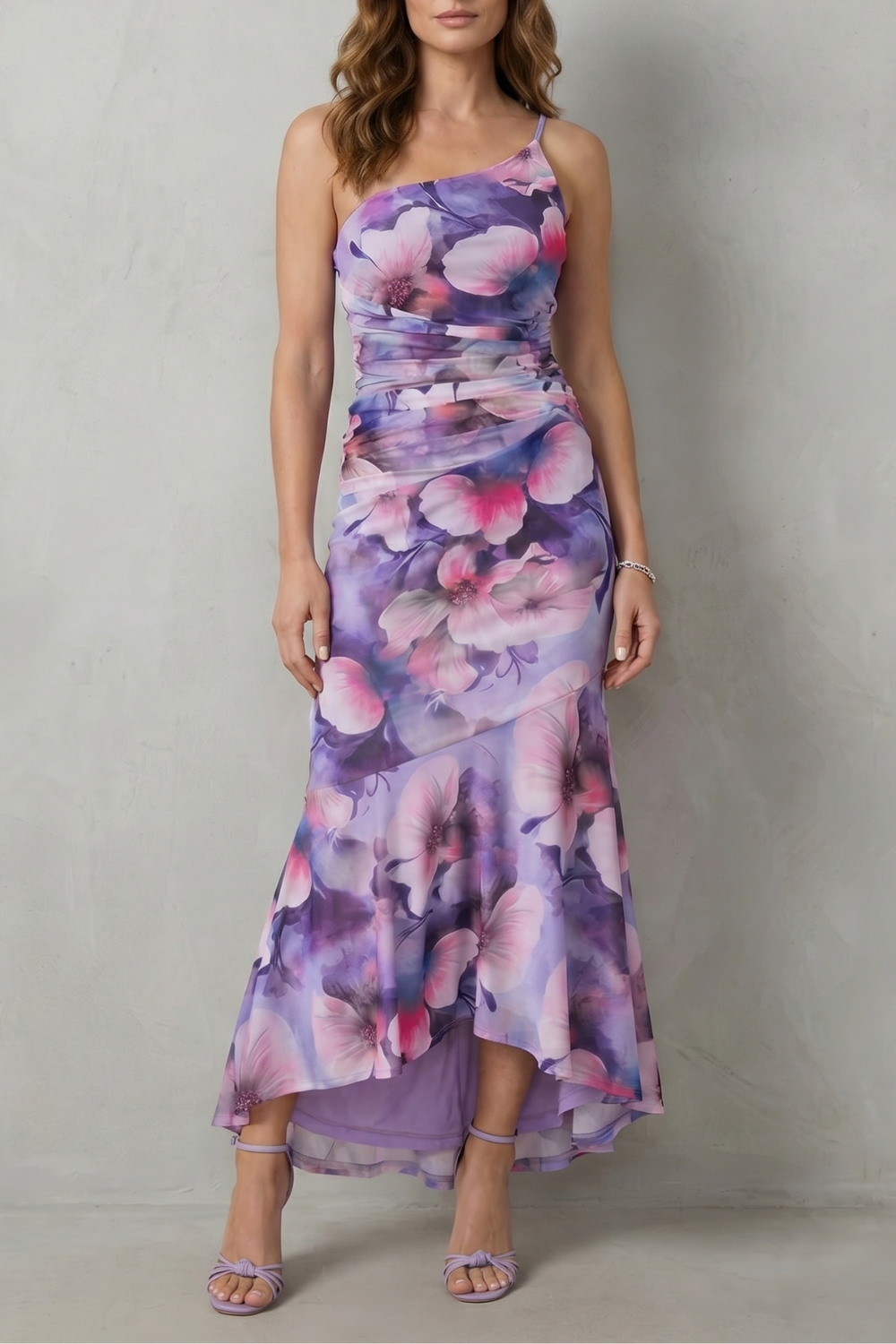 Marissa – Floral elegance – Women’s One-Shoulder Maxi Dress-10598830539095-OLVIA ROSE LONDON