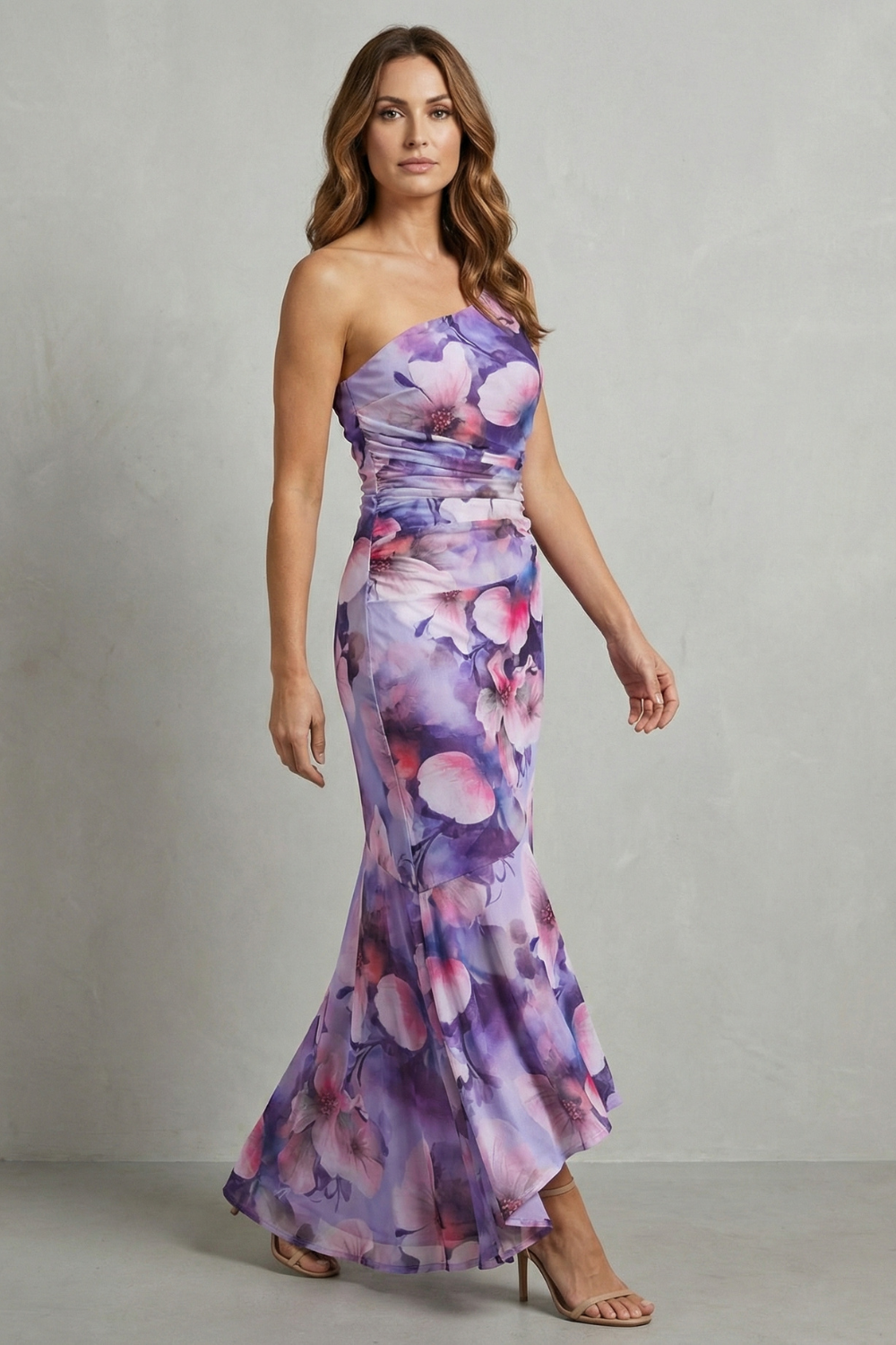 Marissa – Floral elegance – Women’s One-Shoulder Maxi Dress-10598830539095-OLVIA ROSE LONDON