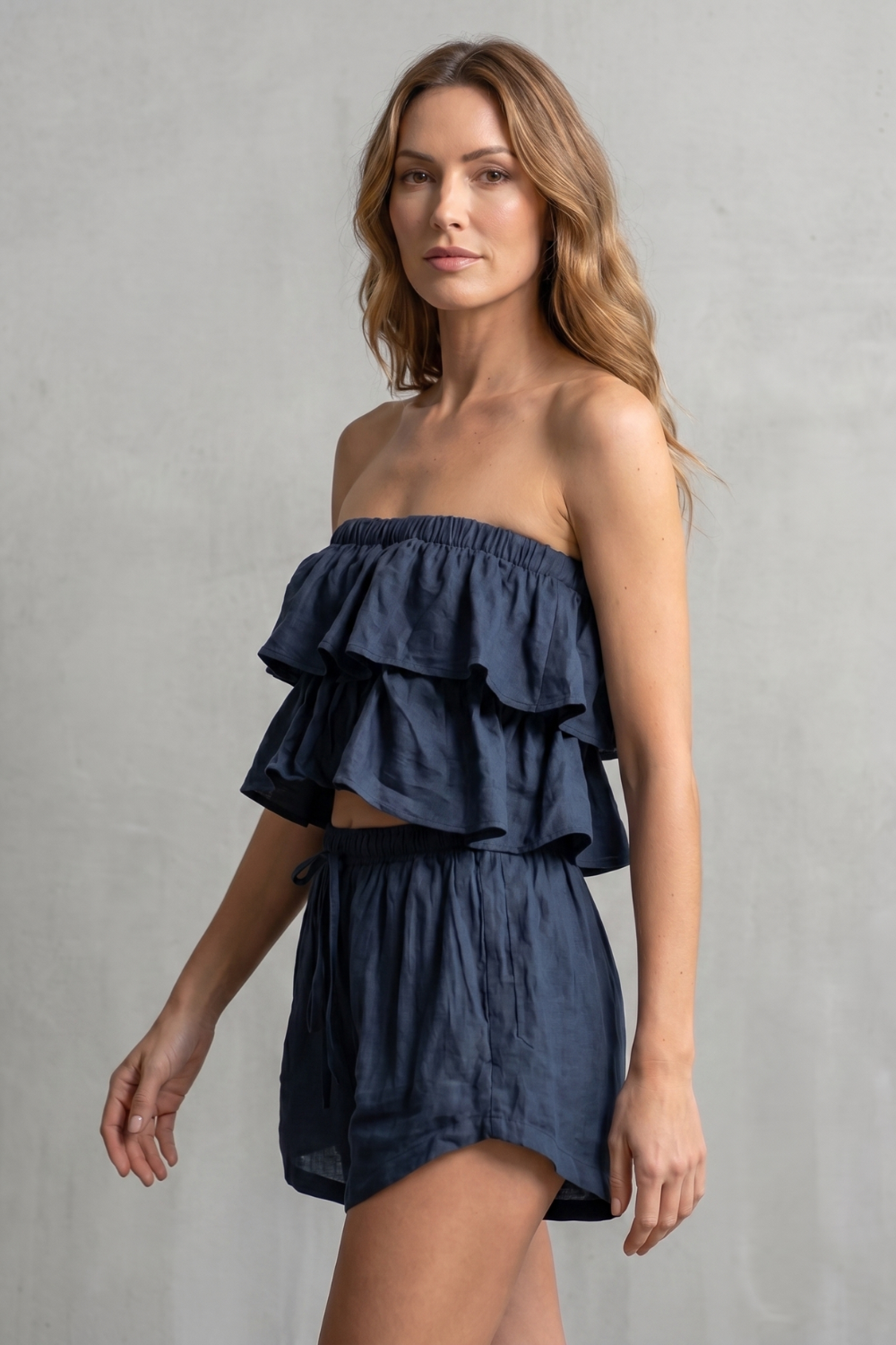 Marivelle – Ruffled seaside charm – Shorts set-10908545843543-OLVIA ROSE LONDON