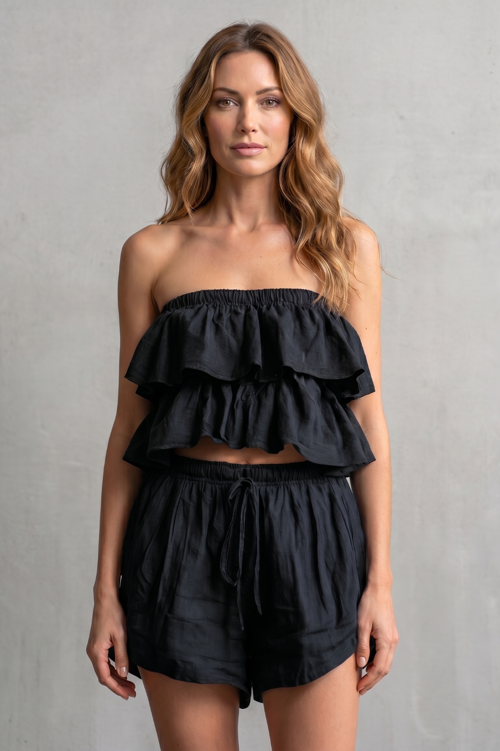 Marivelle – Ruffled seaside charm – Shorts set-10908545843543-OLVIA ROSE LONDON