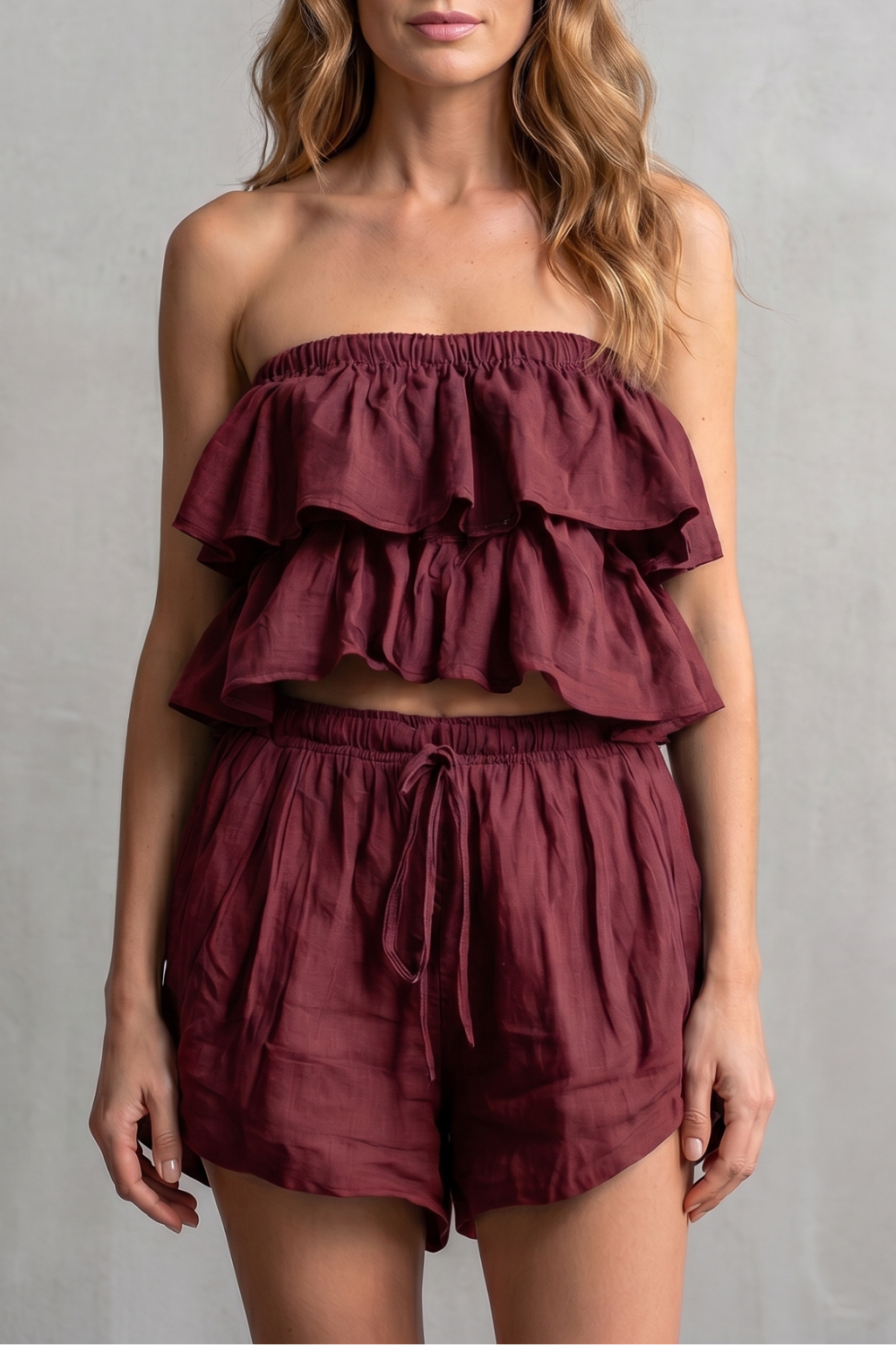 Marivelle – Ruffled seaside charm – Shorts set-10908545843543-OLVIA ROSE LONDON