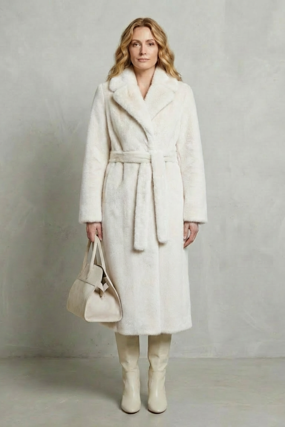 Marivonne – Oversized silhouette – Faux fur long coat-10494035165527-OLVIA ROSE LONDON