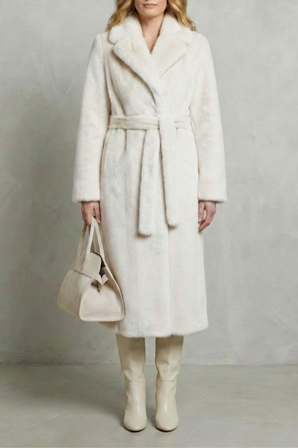 Marivonne – Oversized silhouette – Faux fur long coat-10494035165527-OLVIA ROSE LONDON