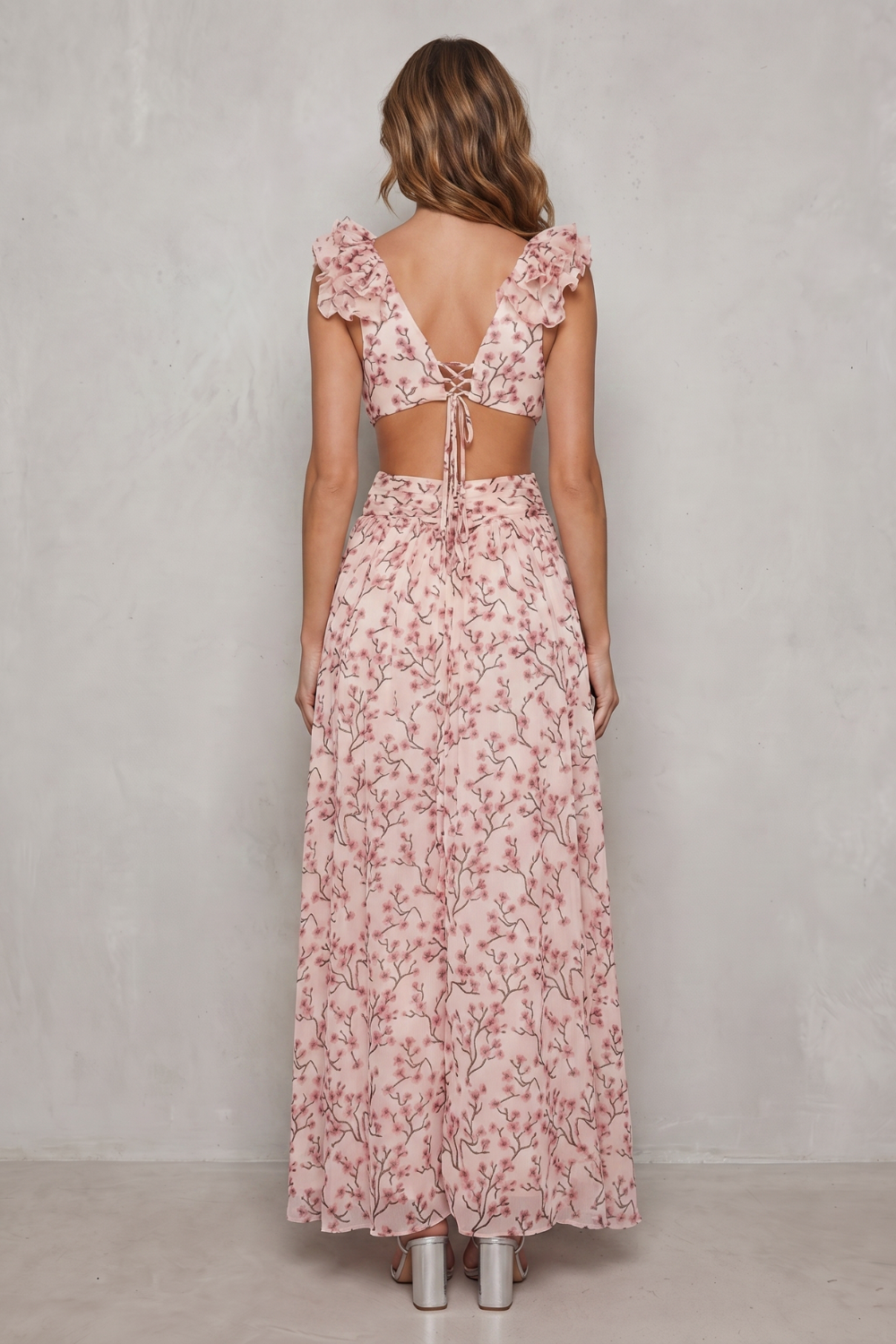 Melisandre – Ruffled chiffon romance – Maxi dress-10747057930583-OLVIA ROSE LONDON