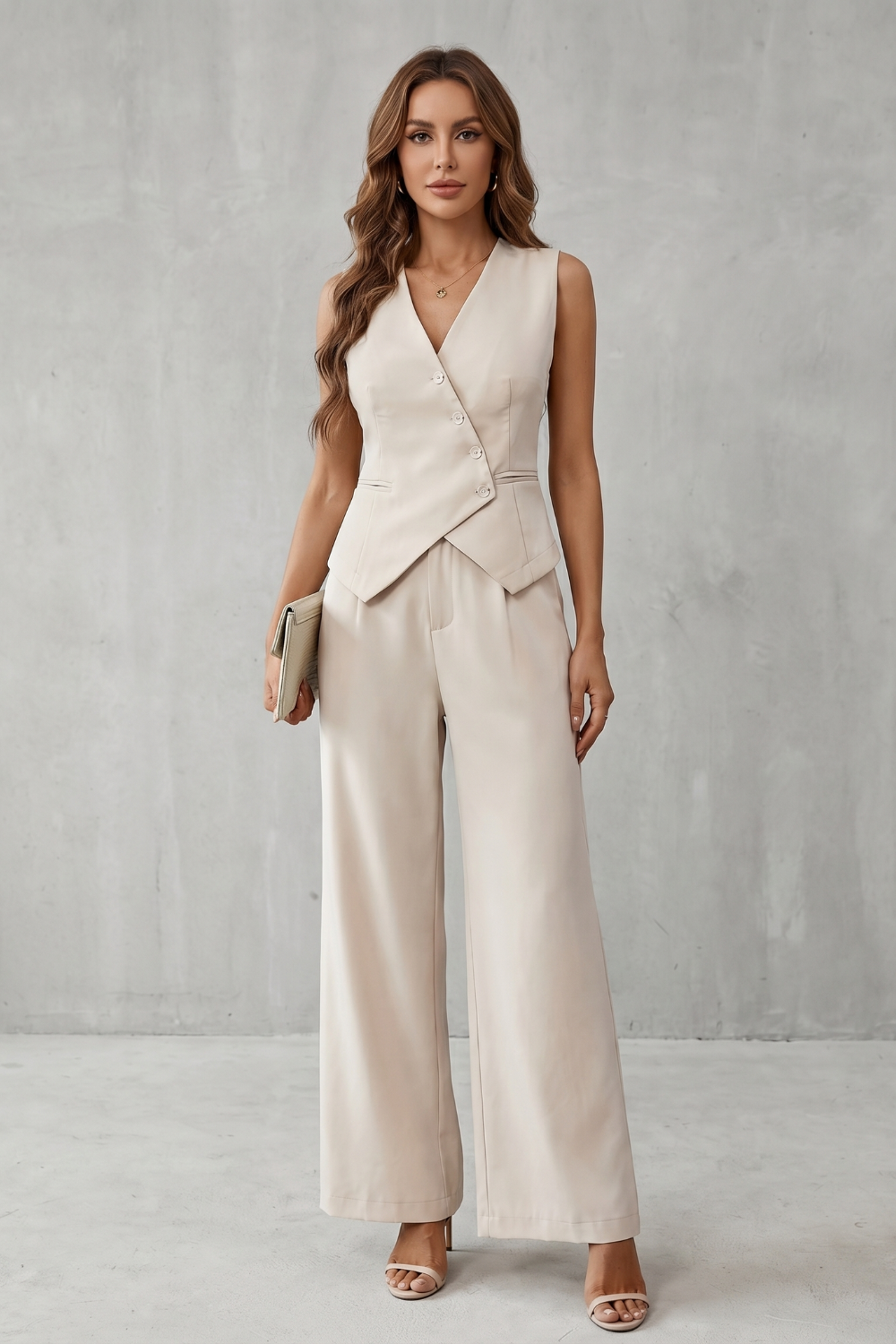 Miralune – Tailored minimal elegance – Vest set-10747278885207-OLVIA ROSE LONDON