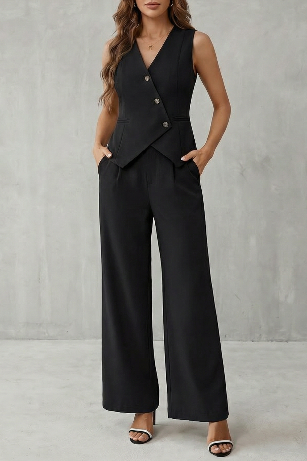 Miralune – Tailored minimal elegance – Vest set-10747278885207-OLVIA ROSE LONDON