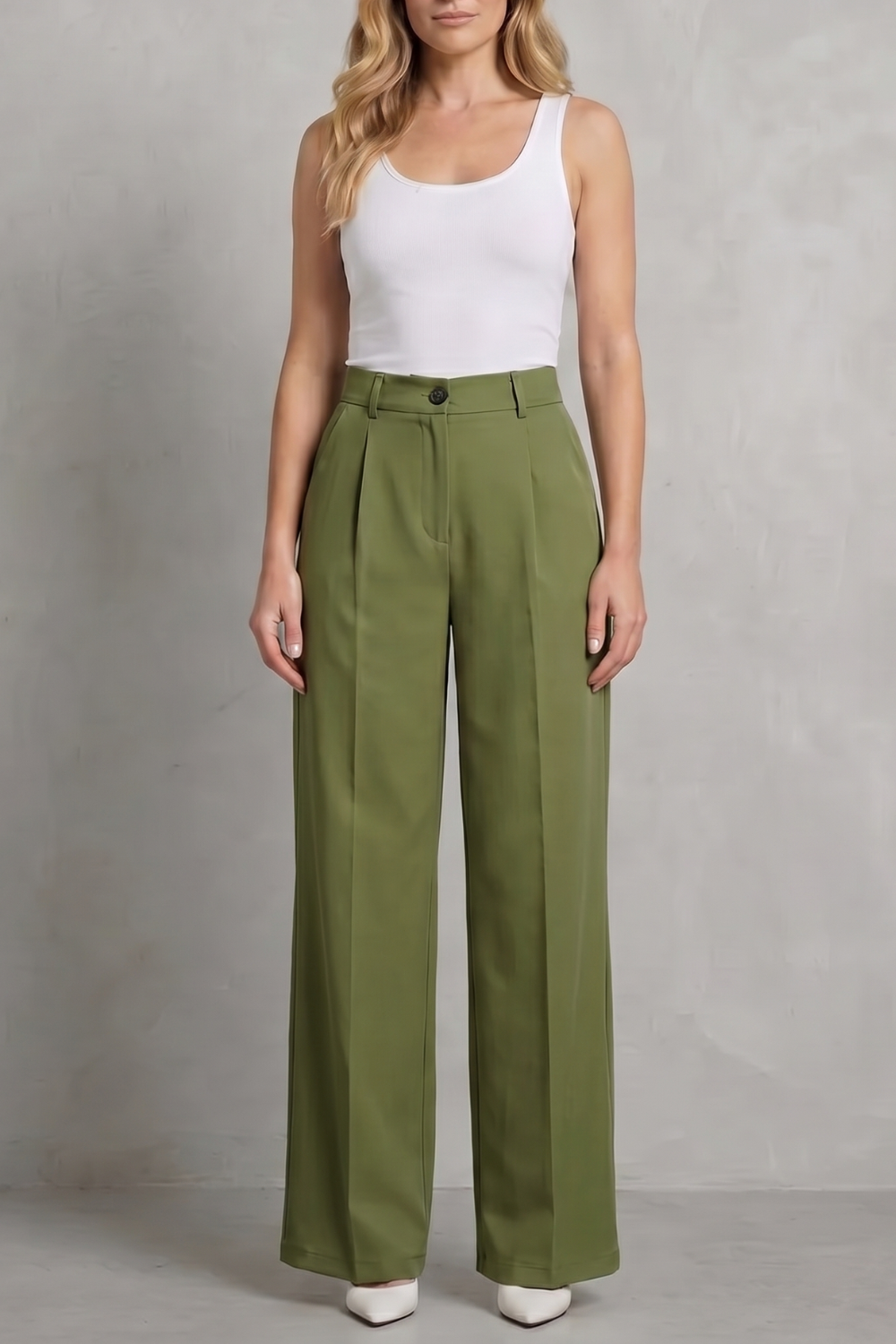 Mirelline – Sleek tailoring – High-waist straight-leg trousers-10507969036631-OLVIA ROSE LONDON