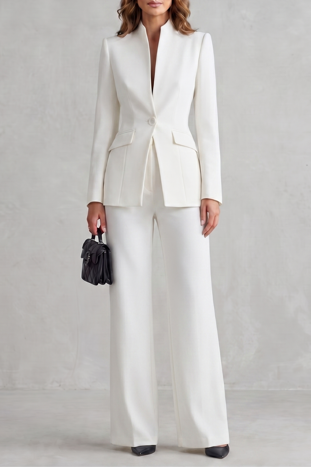 Montclairé – Sculpted tailoring – Trouser suit set-10908512321879-OLVIA ROSE LONDON