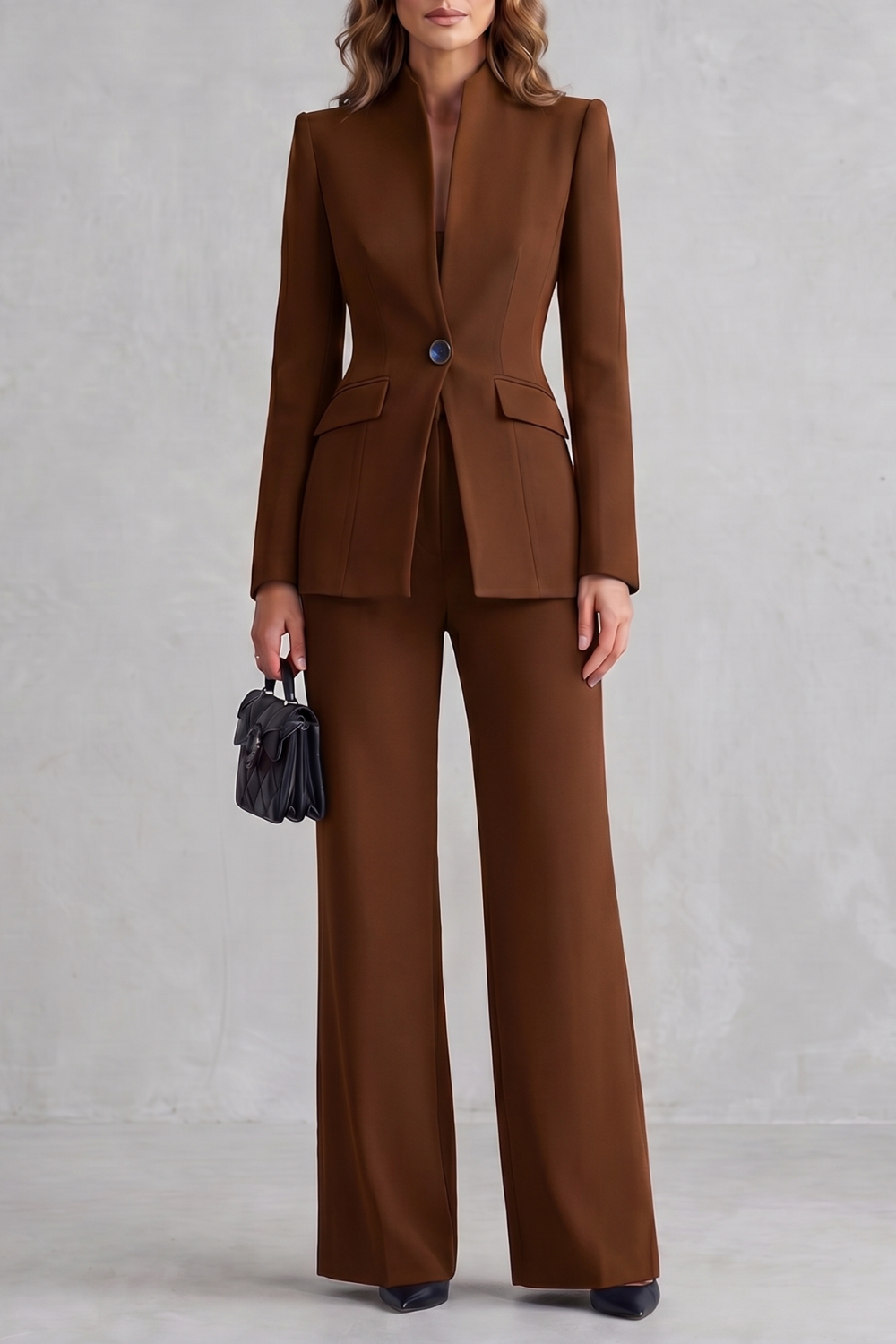 Montclairé – Sculpted tailoring – Trouser suit set-10908512321879-OLVIA ROSE LONDON