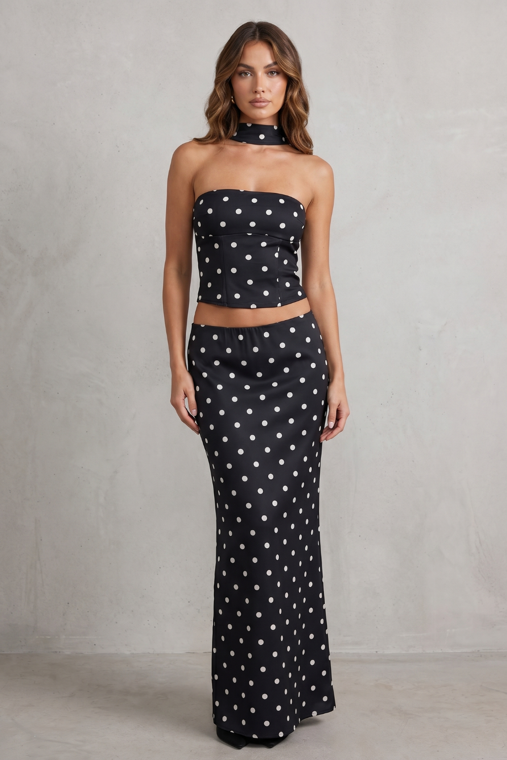 Montrielle – Chic polka dot allure – Two-piece set-10914564505943-OLVIA ROSE LONDON
