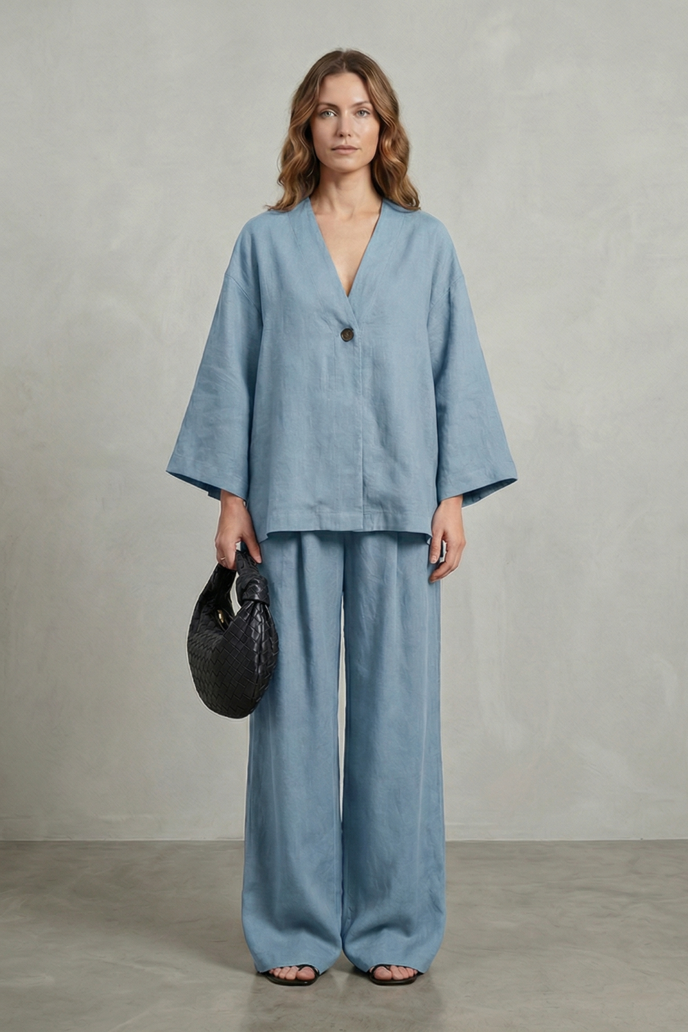 Morvella – Relaxed wrap silhouette – Two piece set-10644331168087-OLVIA ROSE LONDON