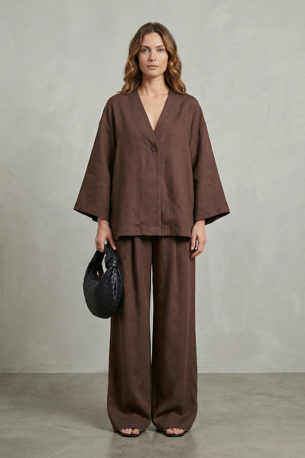 Morvella – Relaxed wrap silhouette – Two piece set-10644331168087-OLVIA ROSE LONDON