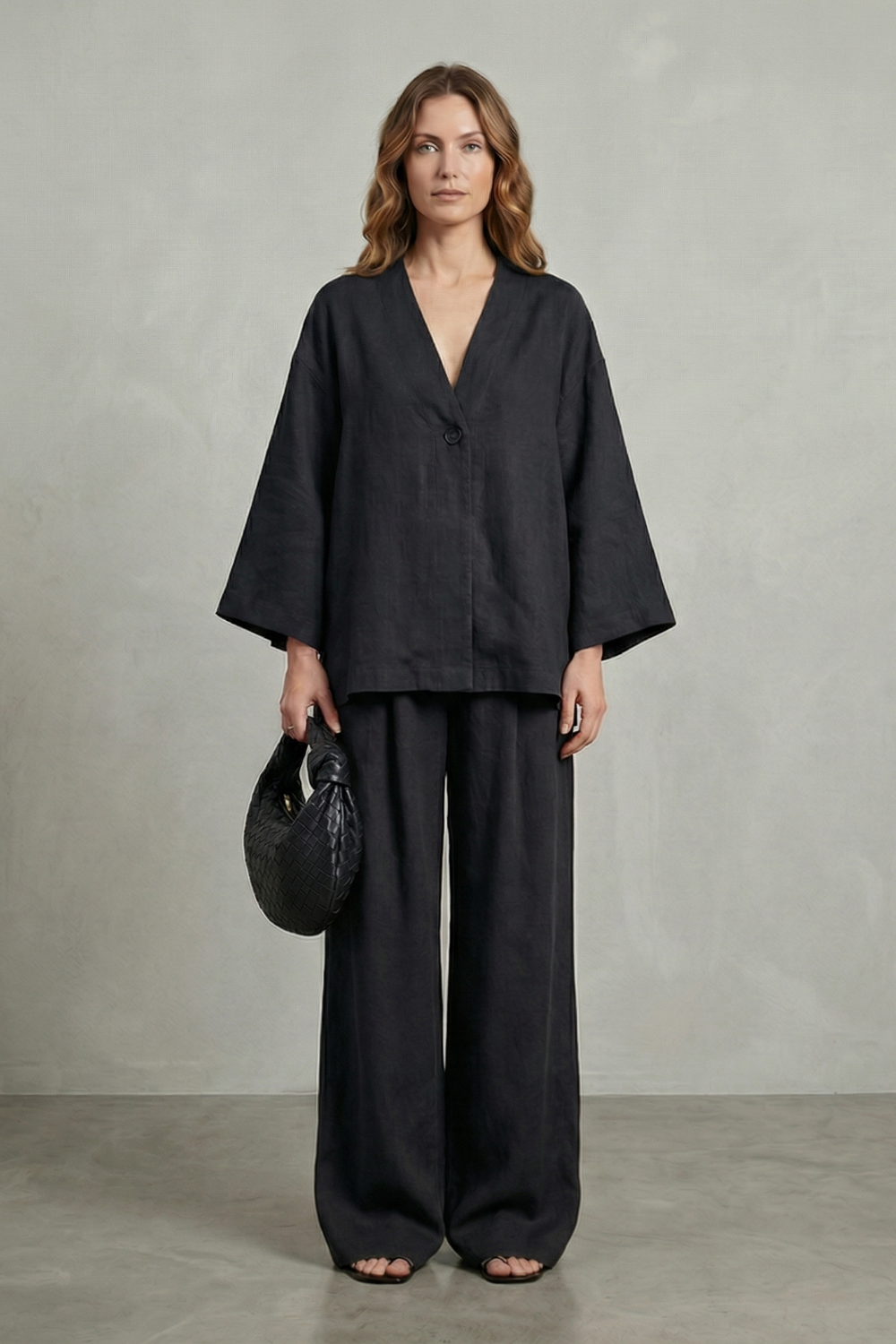 Morvella – Relaxed wrap silhouette – Two piece set-10644331168087-OLVIA ROSE LONDON