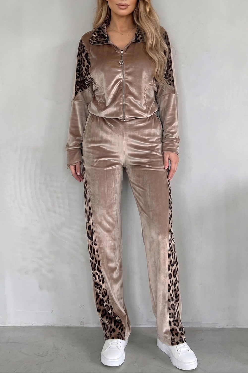 Noirelle – Leopard contrast athleisure – Three-piece set-10914654093655-OLVIA ROSE LONDON