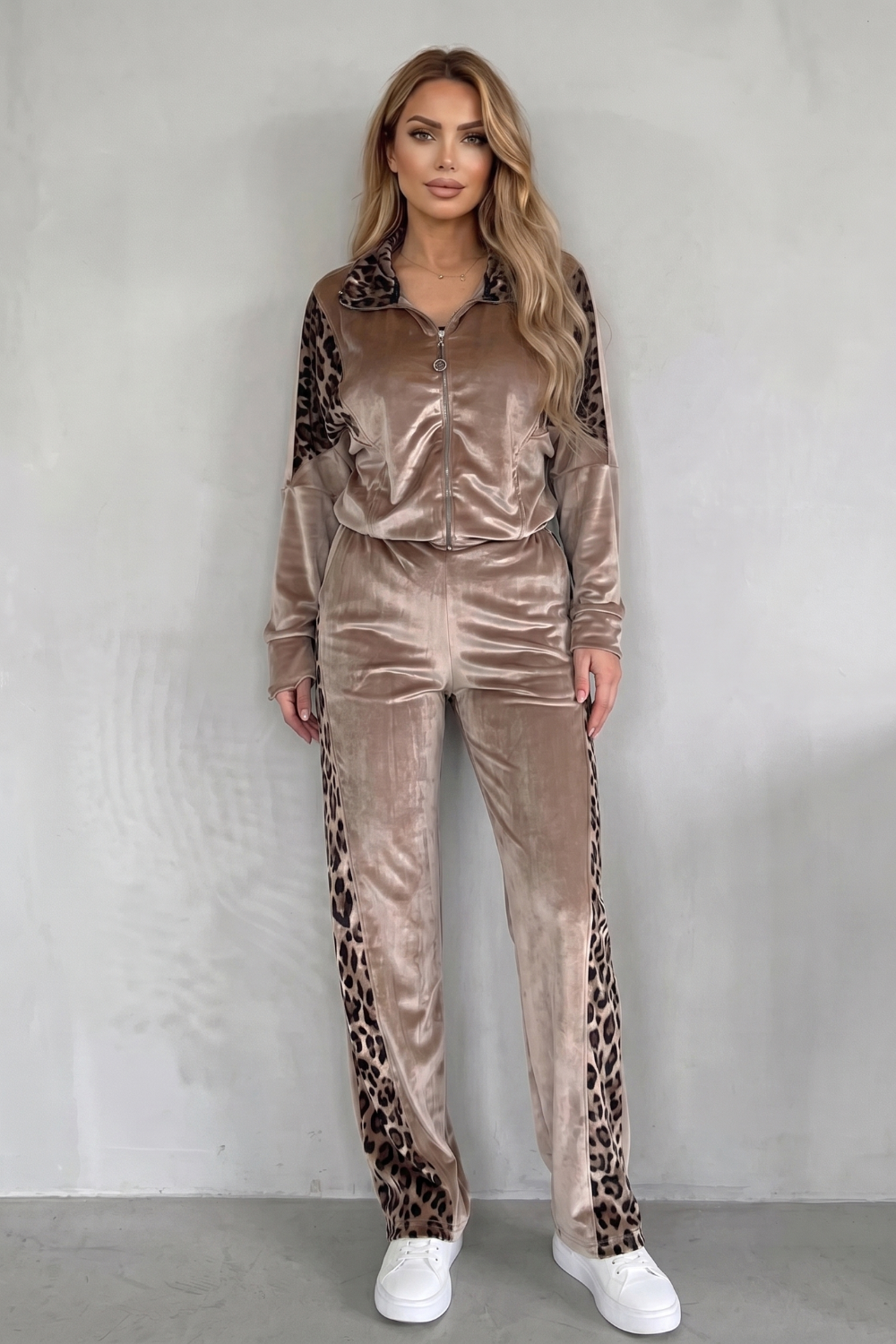 Noirelle – Leopard contrast athleisure – Three-piece set-10914654093655-OLVIA ROSE LONDON
