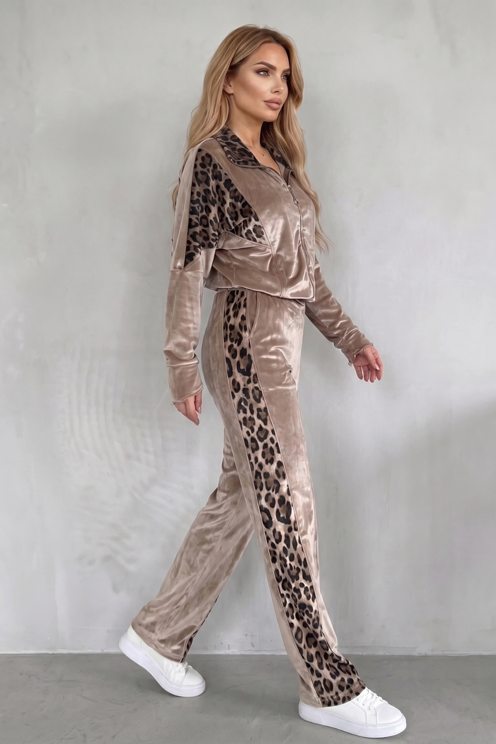 Noirelle – Leopard contrast athleisure – Three-piece set-10914654093655-OLVIA ROSE LONDON