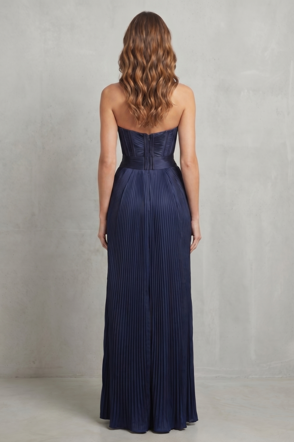 Noirelle – Sculpted satin allure – Maxi dress-10755088777559-OLVIA ROSE LONDON