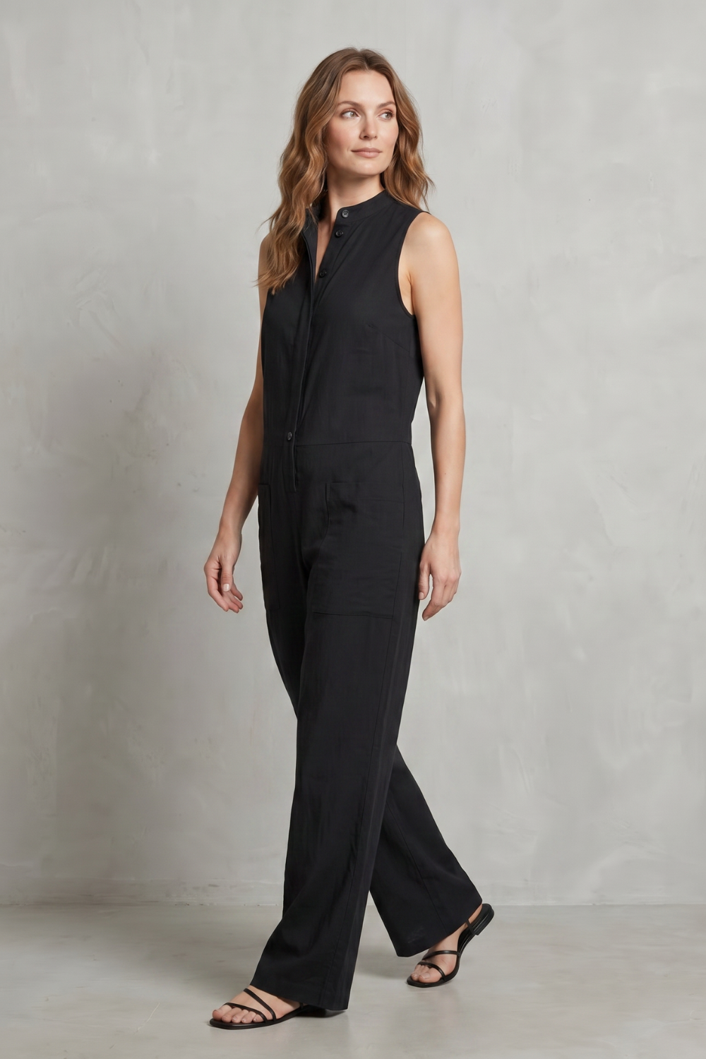 Noirvane – Relaxed minimalist silhouette – Jumpsuit-10642278744407-OLVIA ROSE LONDON