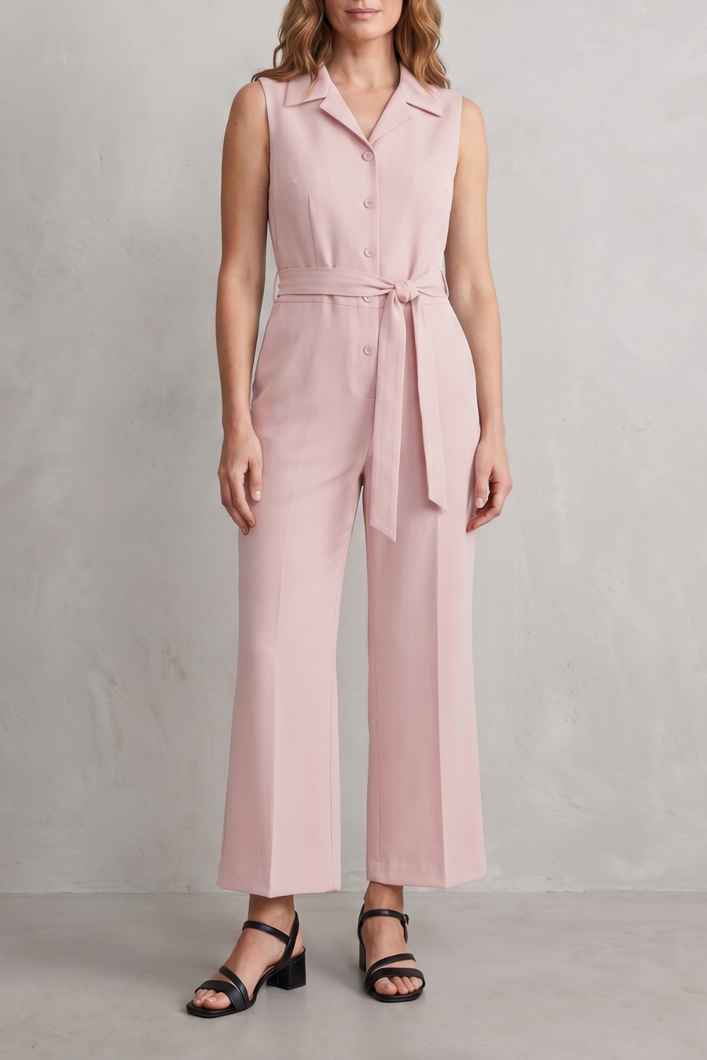 Orléane – Belted office elegance – Wide-leg jumpsuit-10908545188183-OLVIA ROSE LONDON
