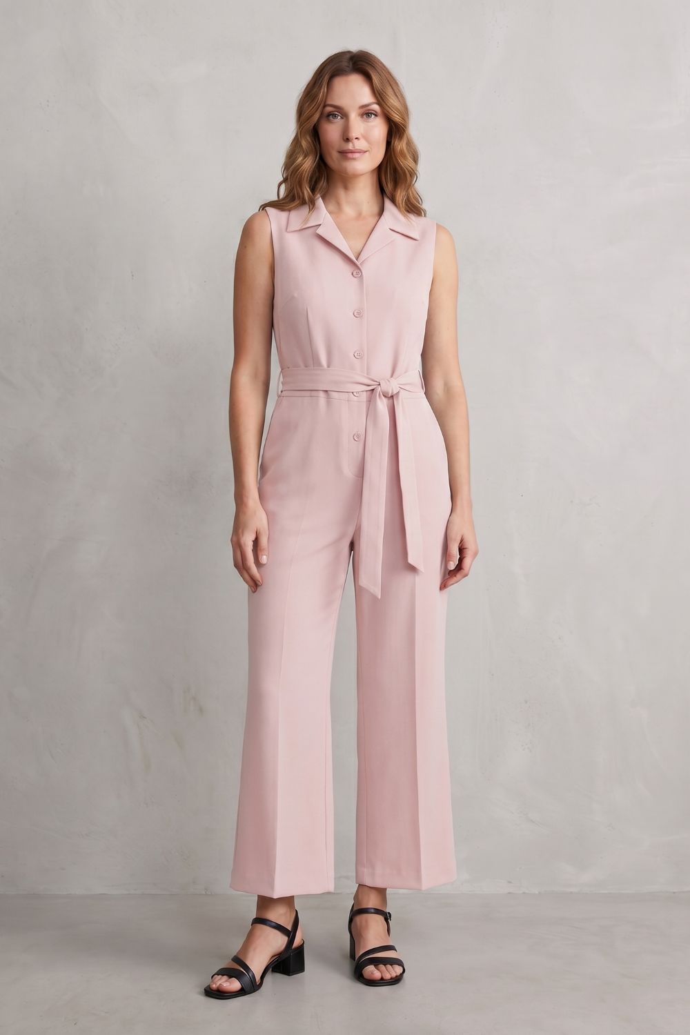 Orléane – Belted office elegance – Wide-leg jumpsuit-10908545188183-OLVIA ROSE LONDON