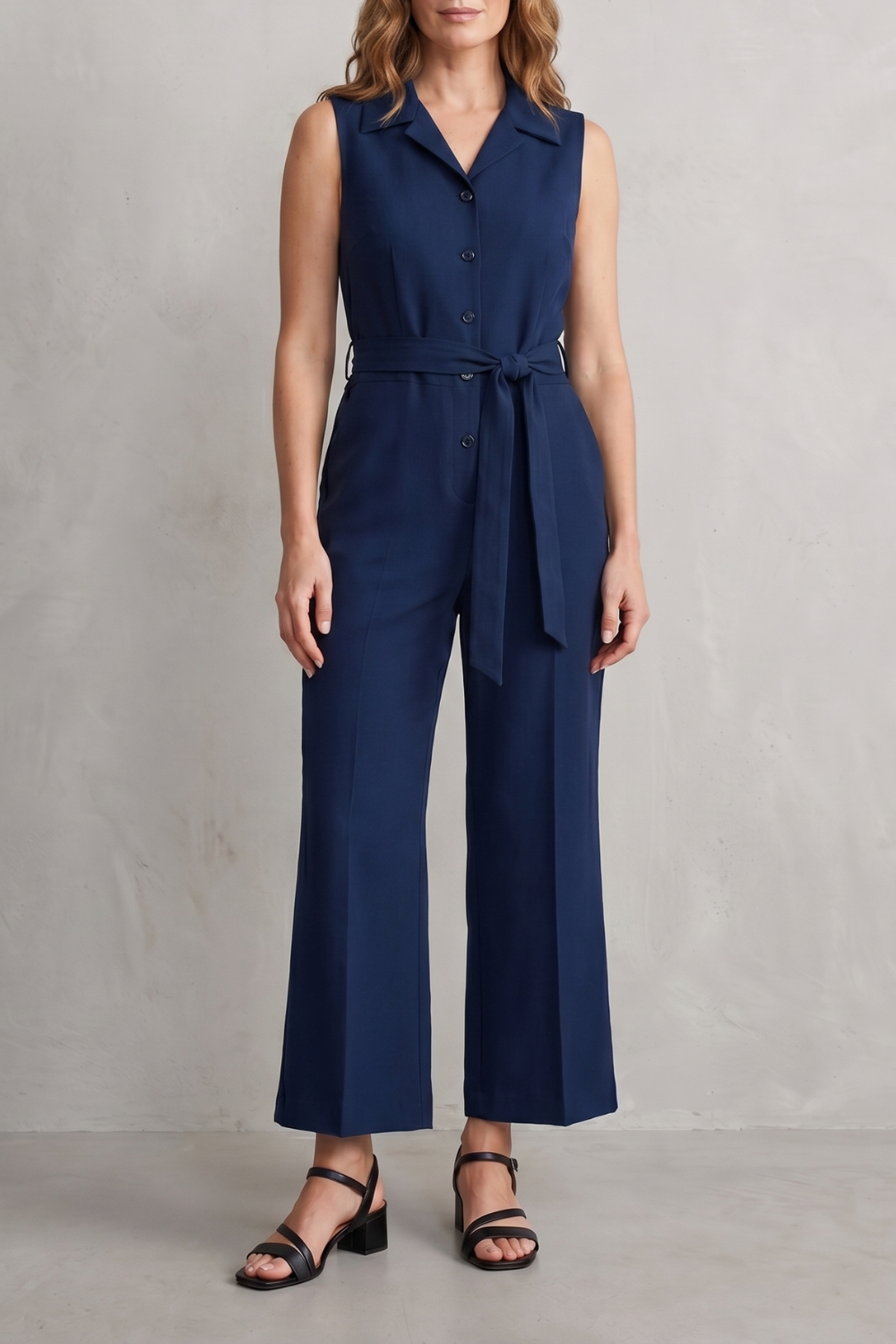 Orléane – Belted office elegance – Wide-leg jumpsuit-10908545188183-OLVIA ROSE LONDON