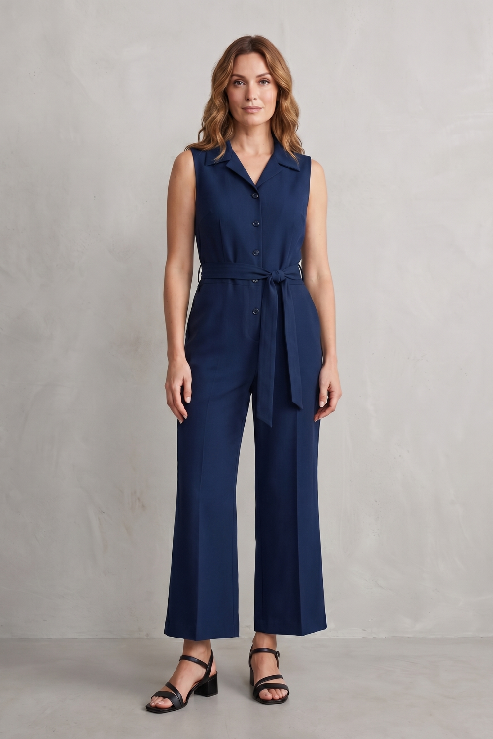 Orléane – Belted office elegance – Wide-leg jumpsuit-10908545188183-OLVIA ROSE LONDON