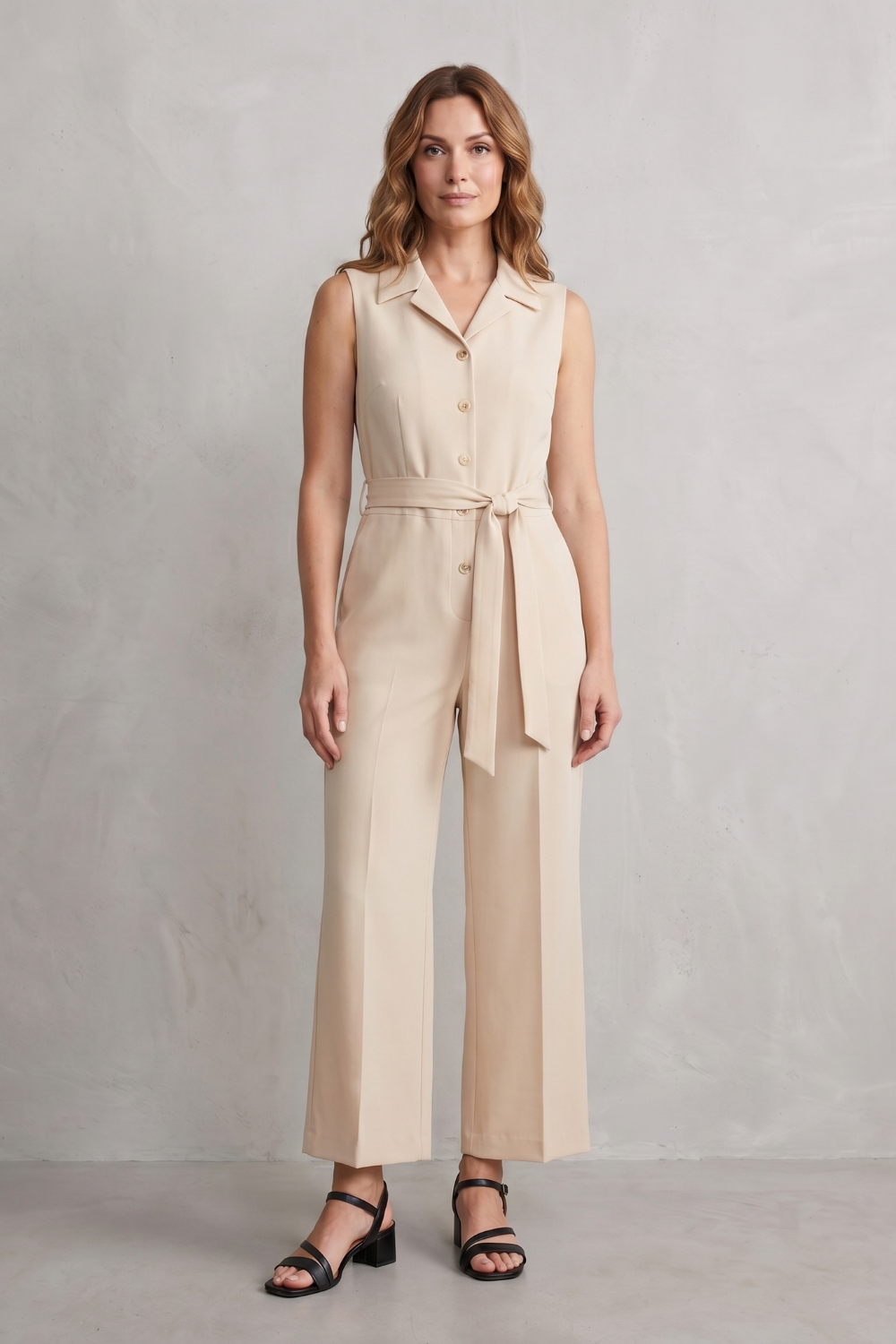 Orléane – Belted office elegance – Wide-leg jumpsuit-10908545188183-OLVIA ROSE LONDON