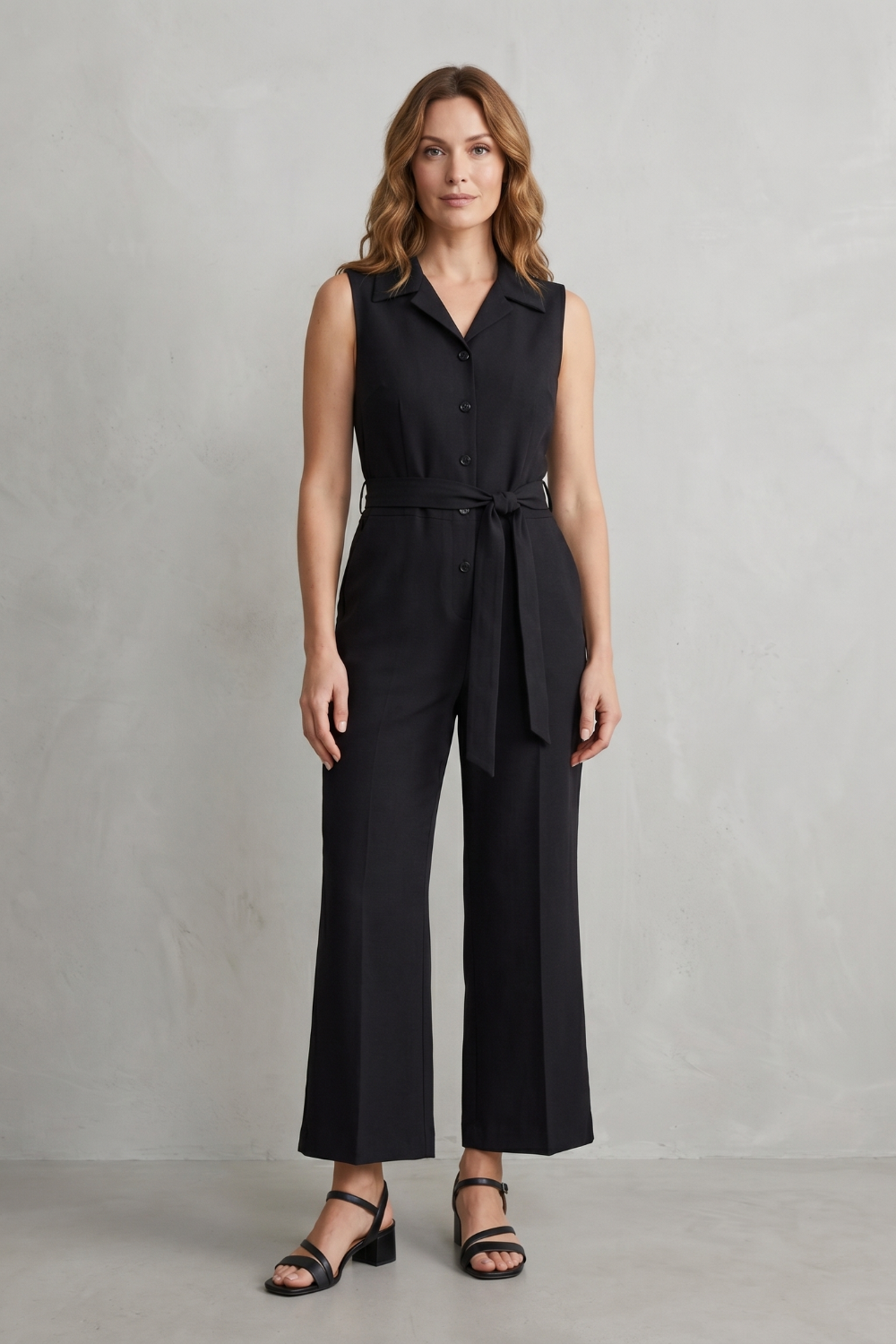 Orléane – Belted office elegance – Wide-leg jumpsuit-10908545188183-OLVIA ROSE LONDON