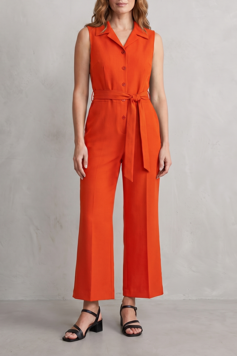 Orléane – Belted office elegance – Wide-leg jumpsuit-10908545188183-OLVIA ROSE LONDON