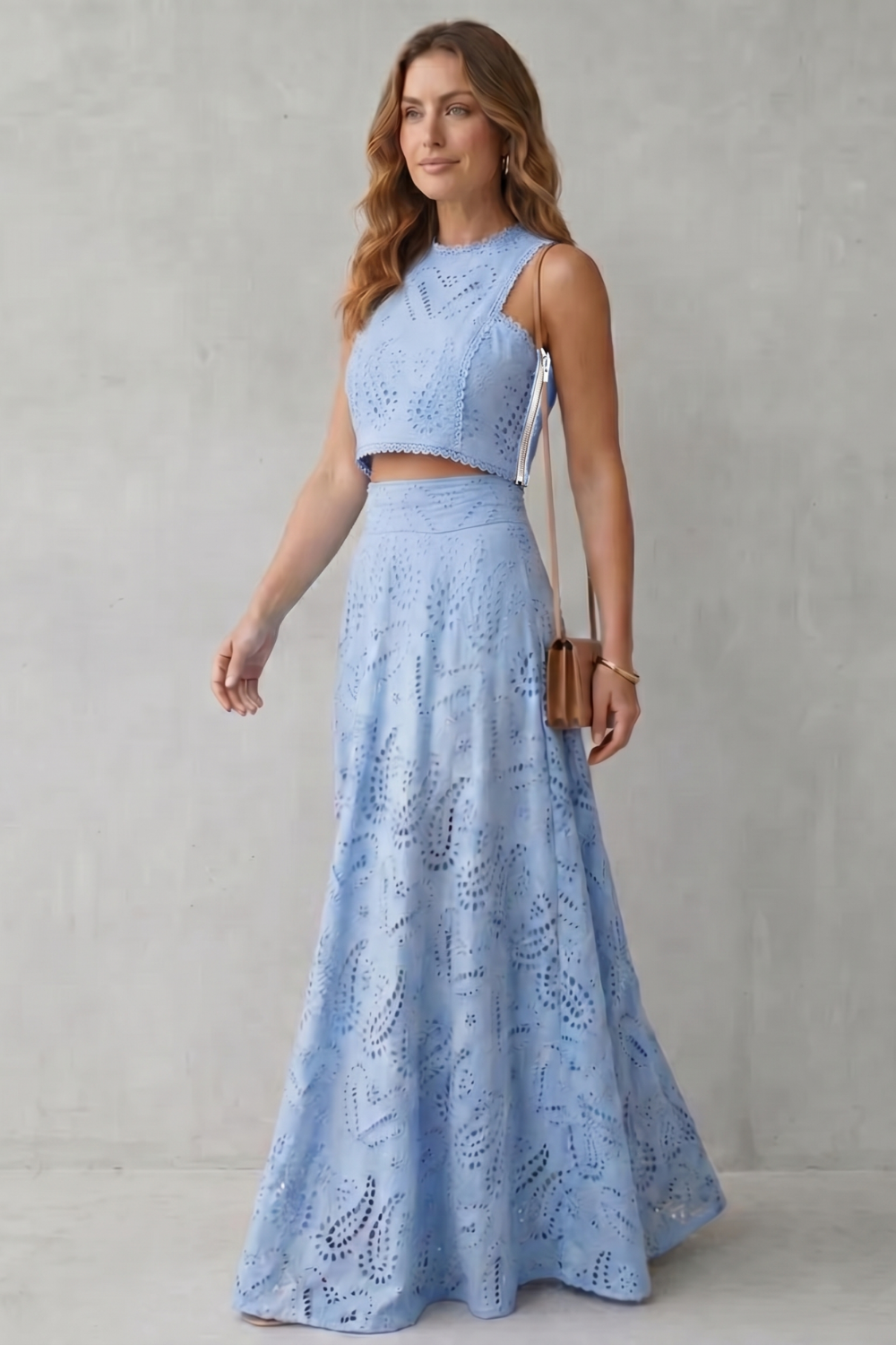 Parivelle – Embroidered lace elegance – Skirt set-10747278983511-OLVIA ROSE LONDON