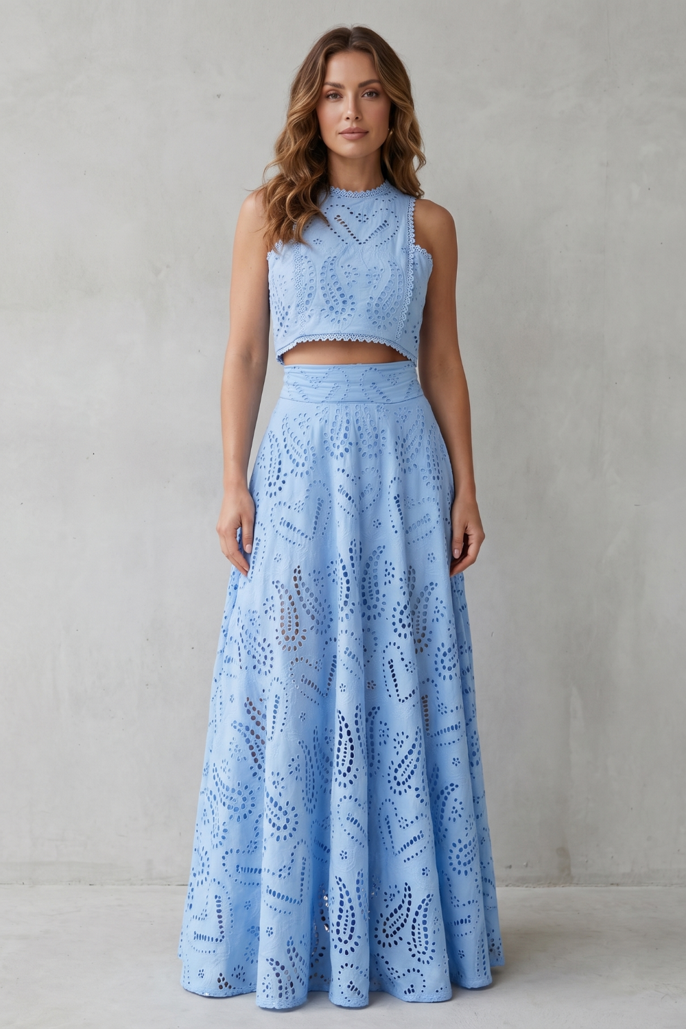 Parivelle – Embroidered lace elegance – Skirt set-10747278983511-OLVIA ROSE LONDON