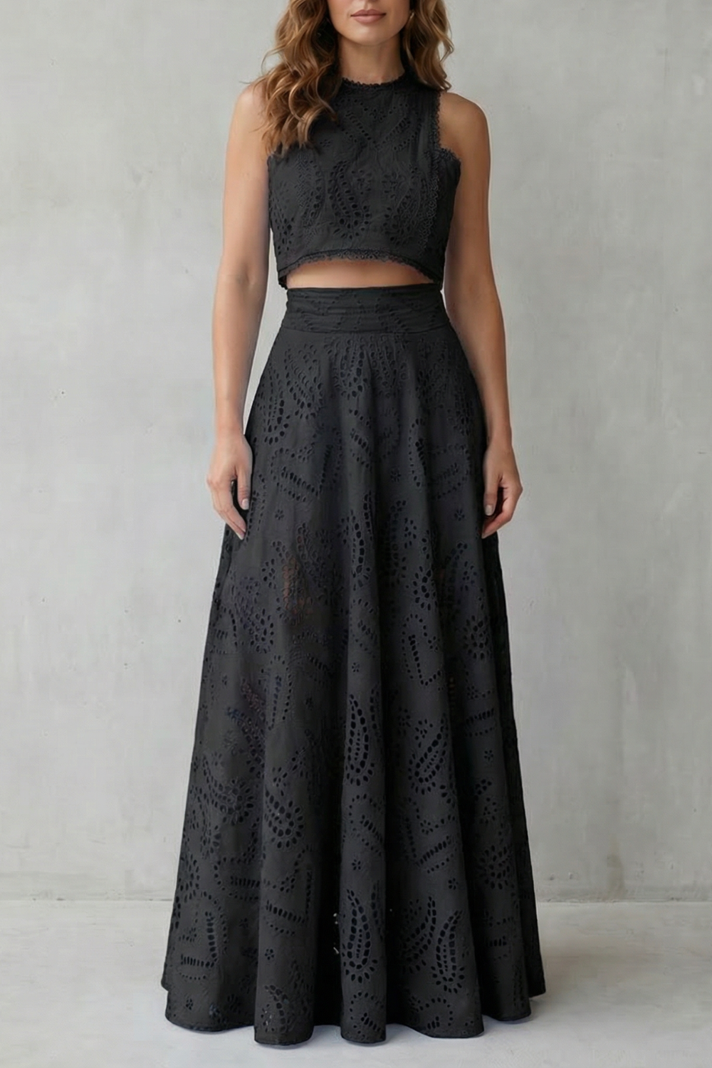 Parivelle – Embroidered lace elegance – Skirt set-10747278983511-OLVIA ROSE LONDON