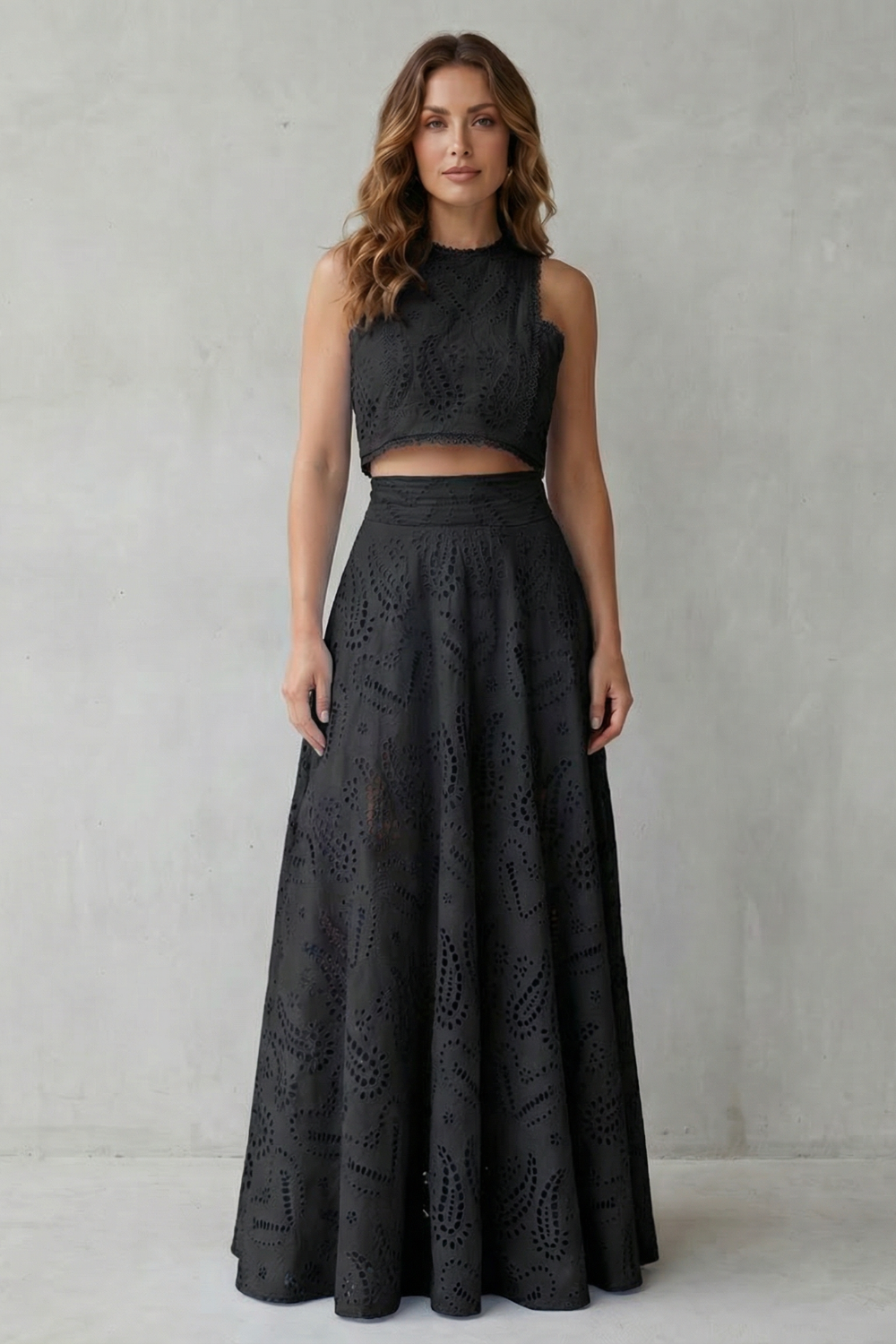 Parivelle – Embroidered lace elegance – Skirt set-10747278983511-OLVIA ROSE LONDON
