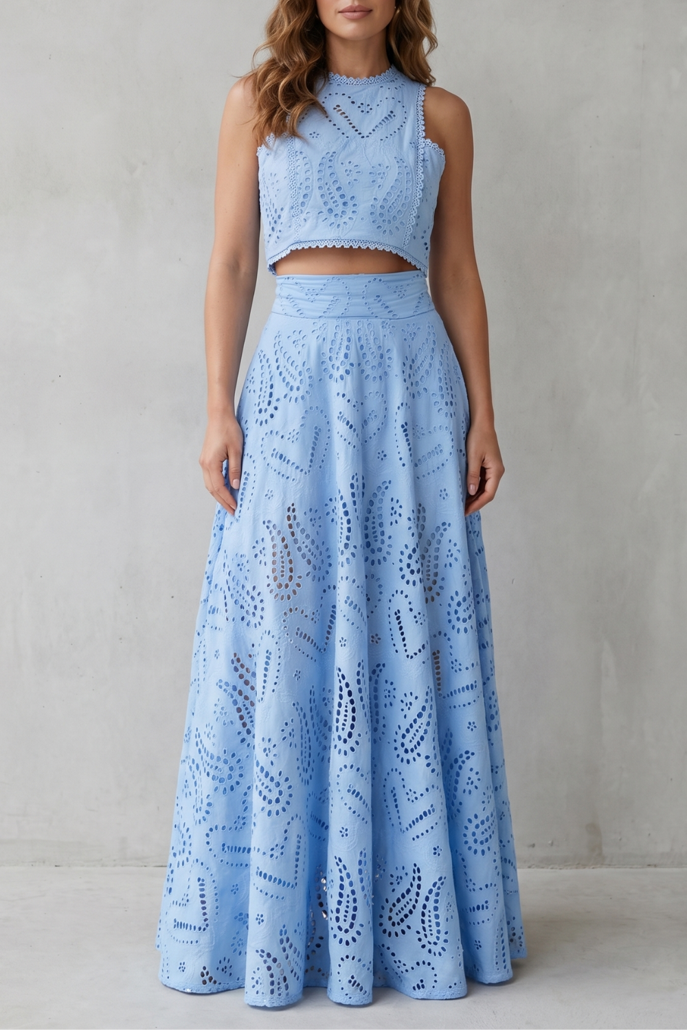 Parivelle – Embroidered lace elegance – Skirt set-10747278983511-OLVIA ROSE LONDON