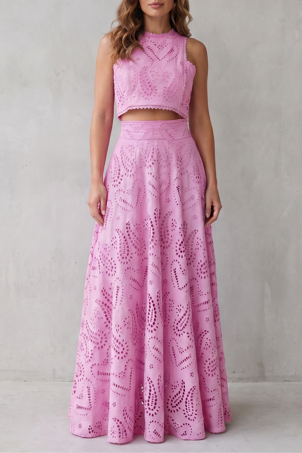 Parivelle – Embroidered lace elegance – Skirt set-10747278983511-OLVIA ROSE LONDON