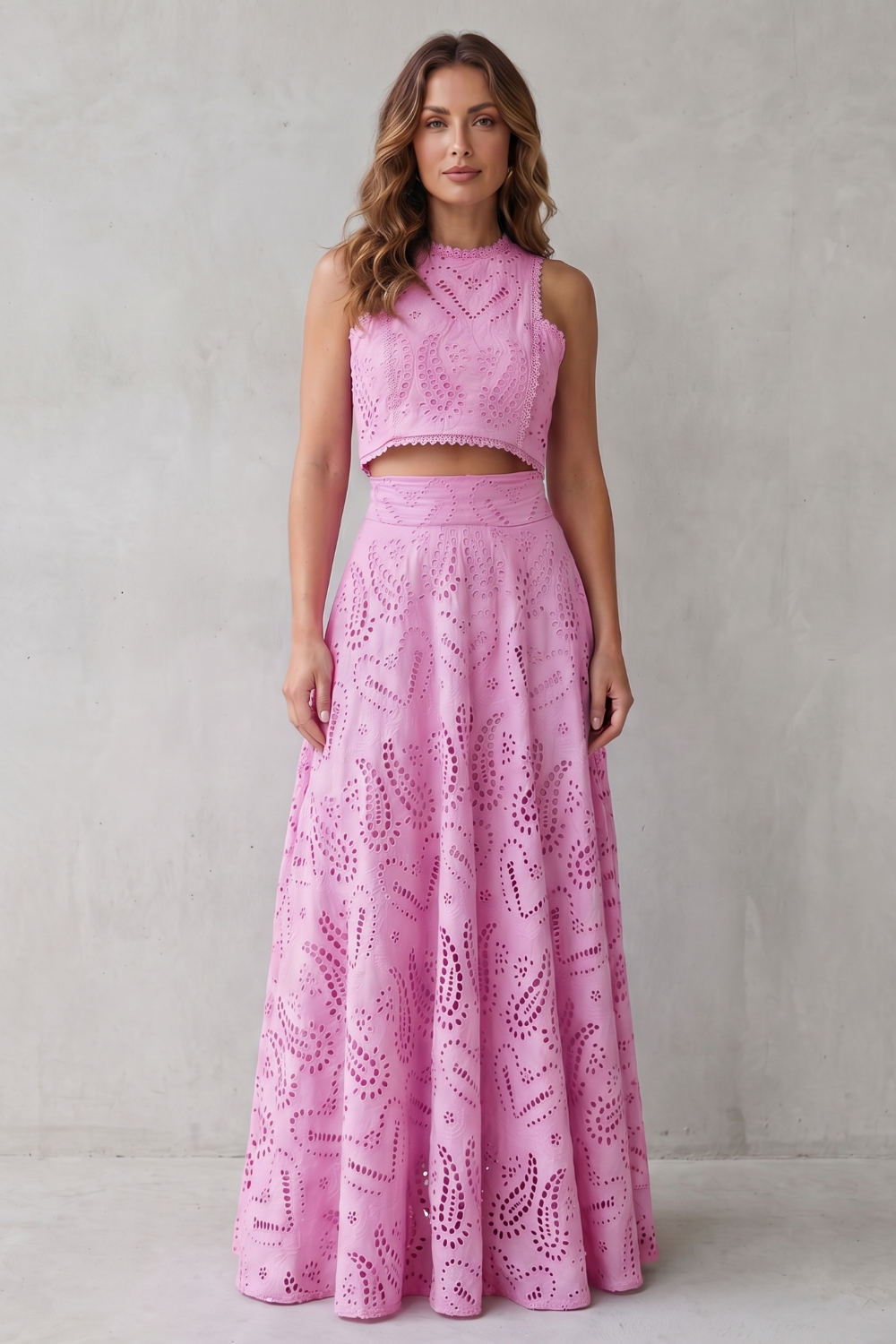 Parivelle – Embroidered lace elegance – Skirt set-10747278983511-OLVIA ROSE LONDON